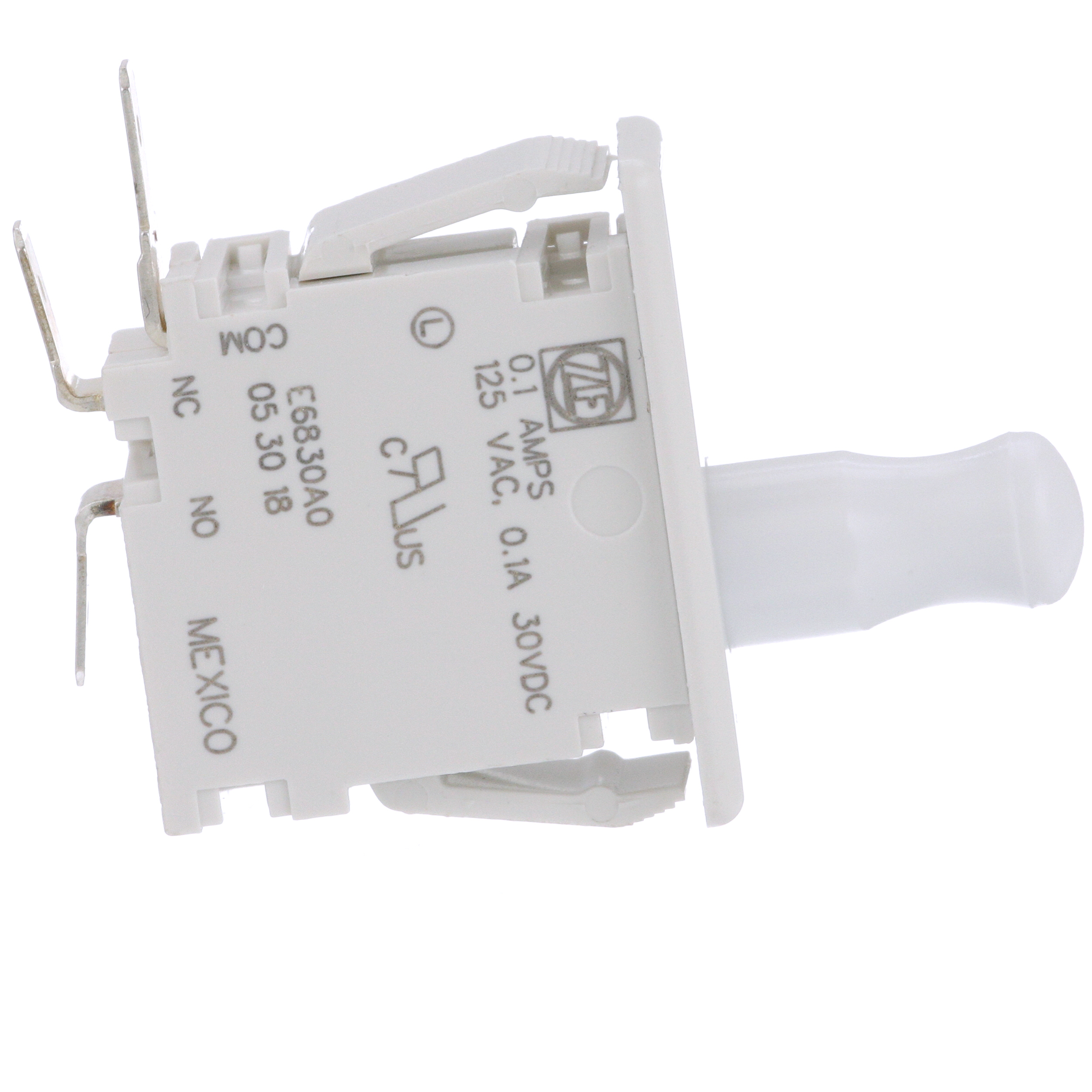 ZF Electronics 0E69-30A0 Switch,Pushbutton,SPDT,N.O/N.C,ON-MOM