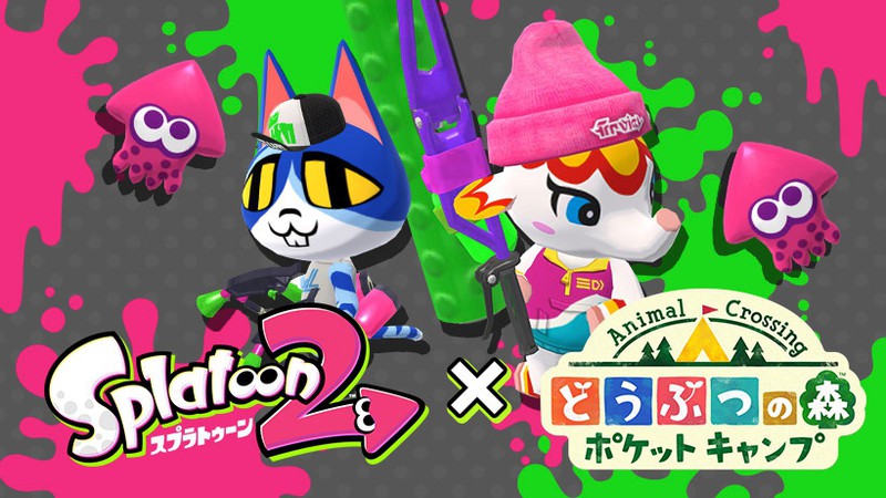 どうぶつの森 ポケットキャンプ』で『スプラトゥーン2』とのコラボ