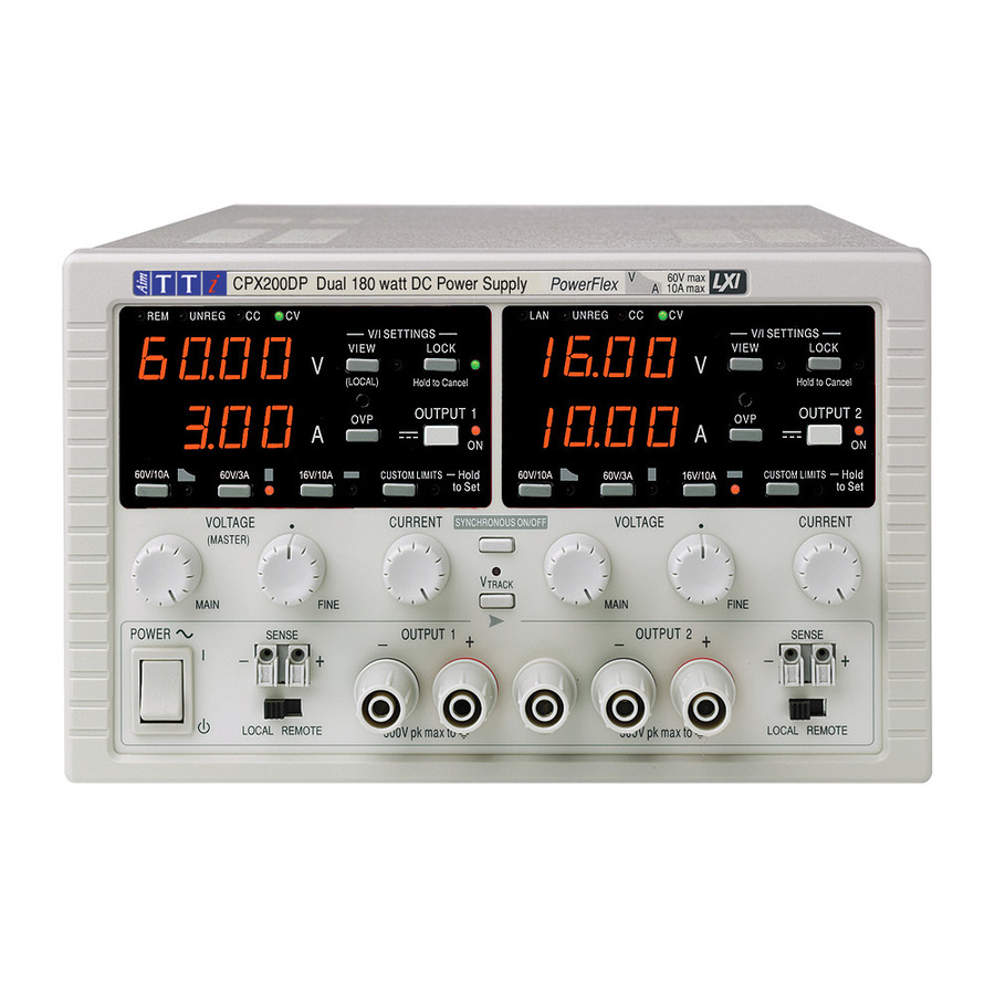 TestEquity: Aim-TTi CPX200DP DC Power Supply, Dual Output, 2 x 60V