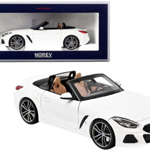 2018 BMW Z4 Convertible White 1/18 Diecast Model Car by Norev | GPBox