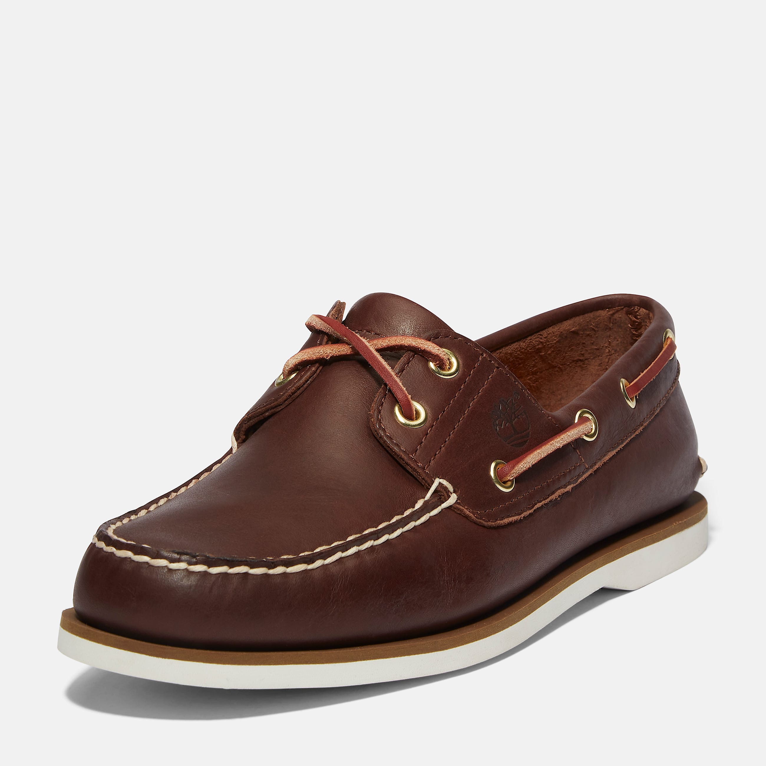 Classic 2-Eye Boat Shoe for Men in Brown