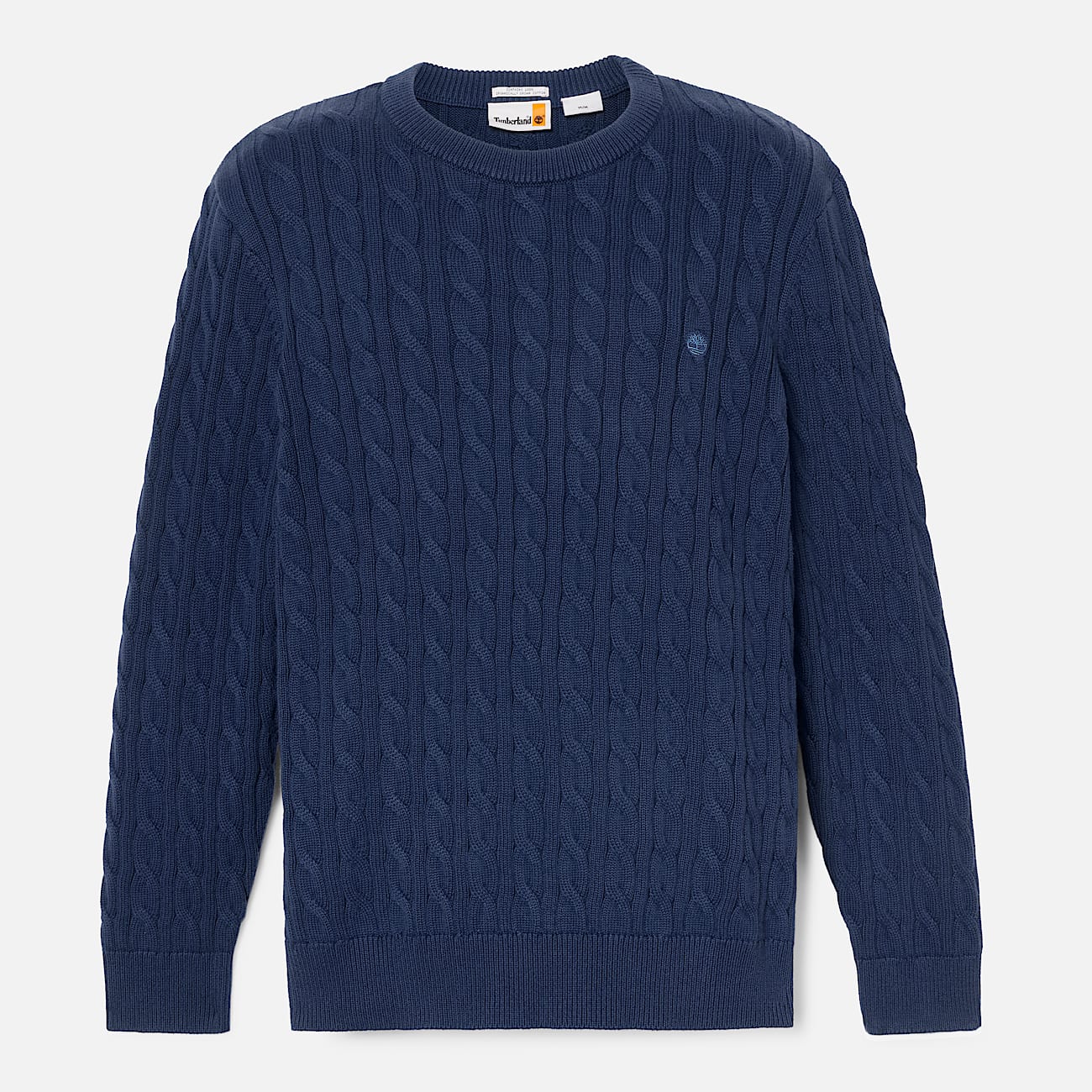 Williams River Crewneck Cable-knit Jumper for Men in Dark Blue