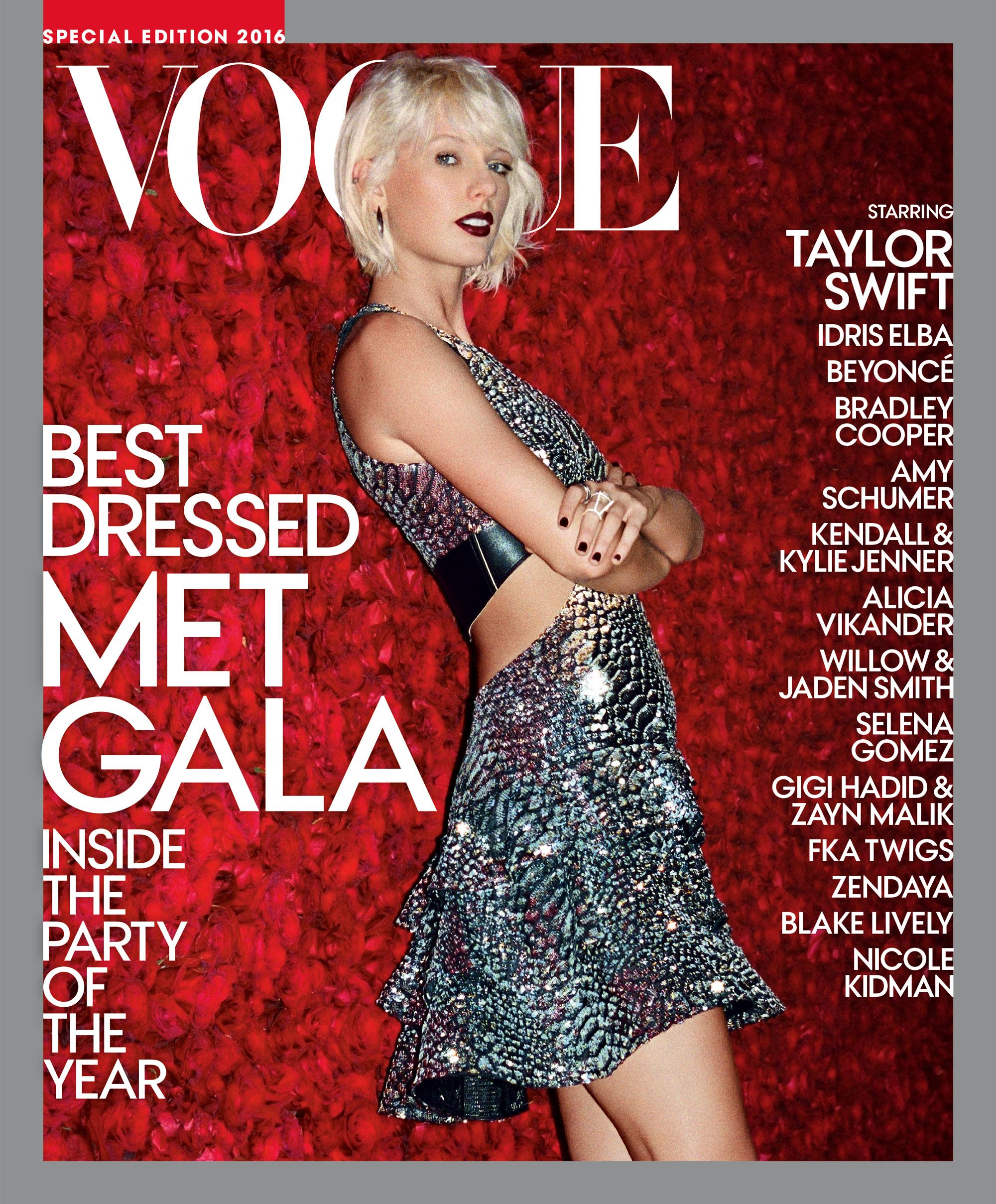 Taylor Swift on the Cover of the 2016 Met Gala Special Edition