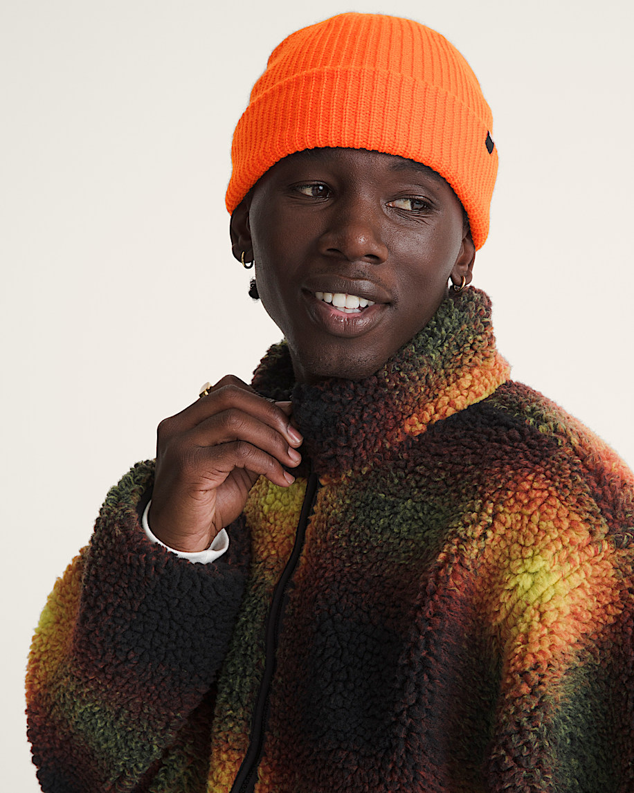 Heights High Pile Jacket en Green / Mustard Yellow | Vans CA