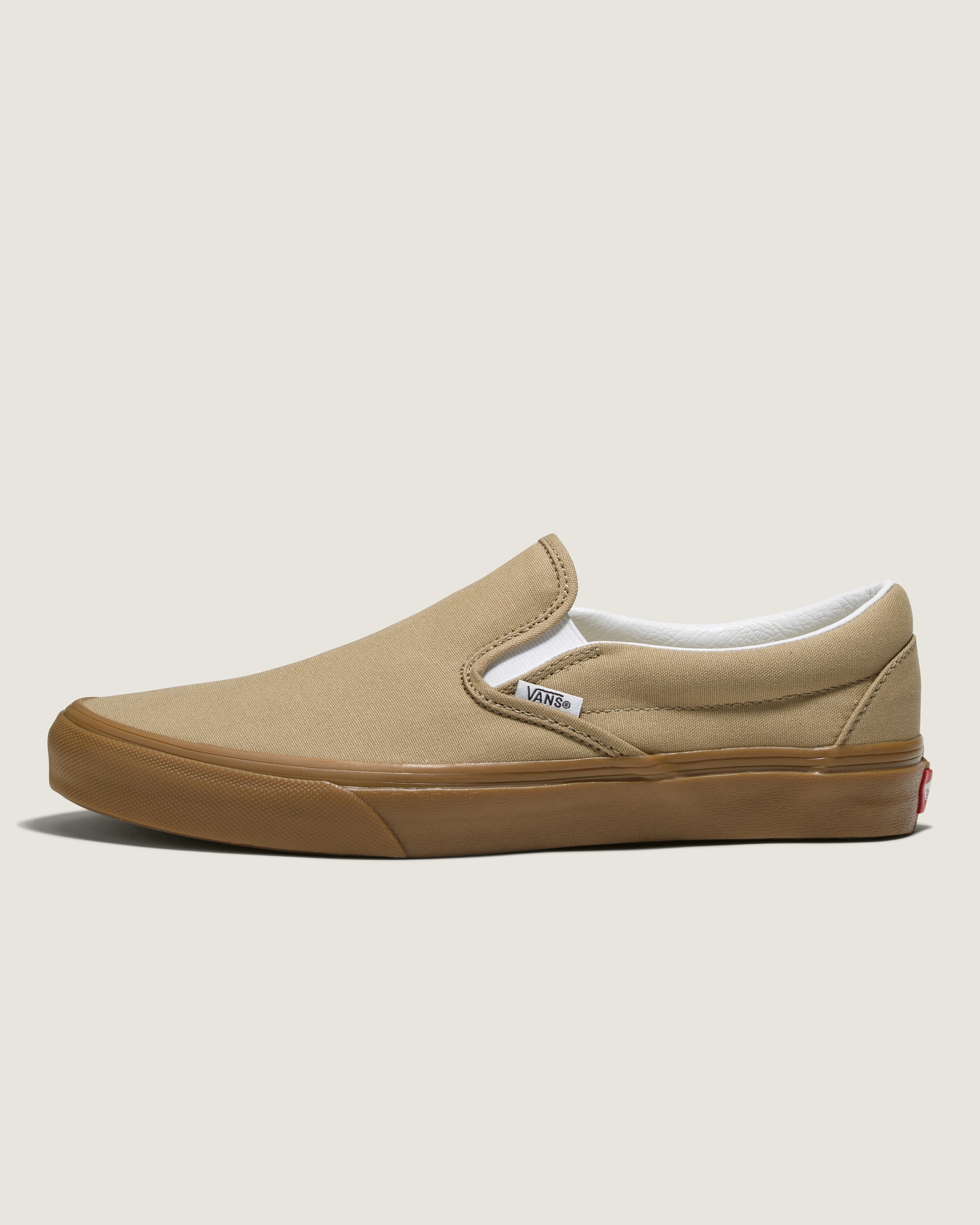 Customs Classic Slip-On Wide Shoe in Tan Brown | Vans