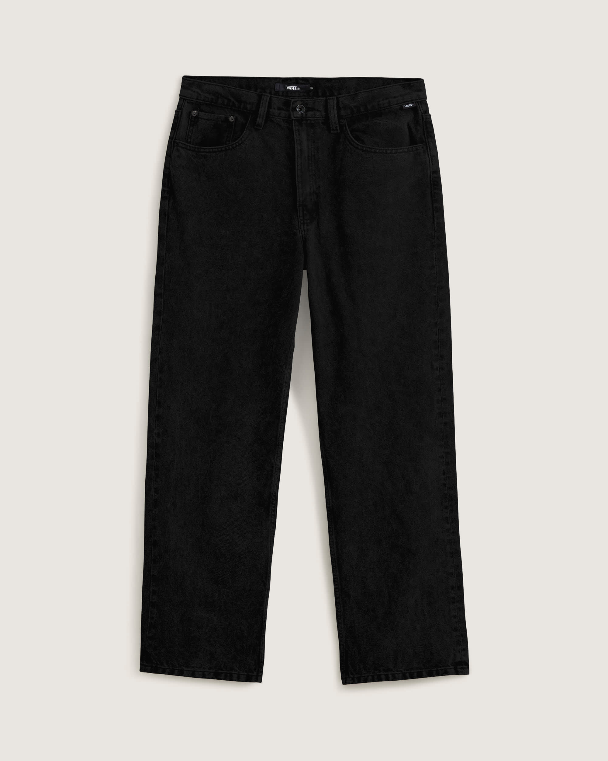 Check-5 Loose Denim Trousers in Black| Vans CZ