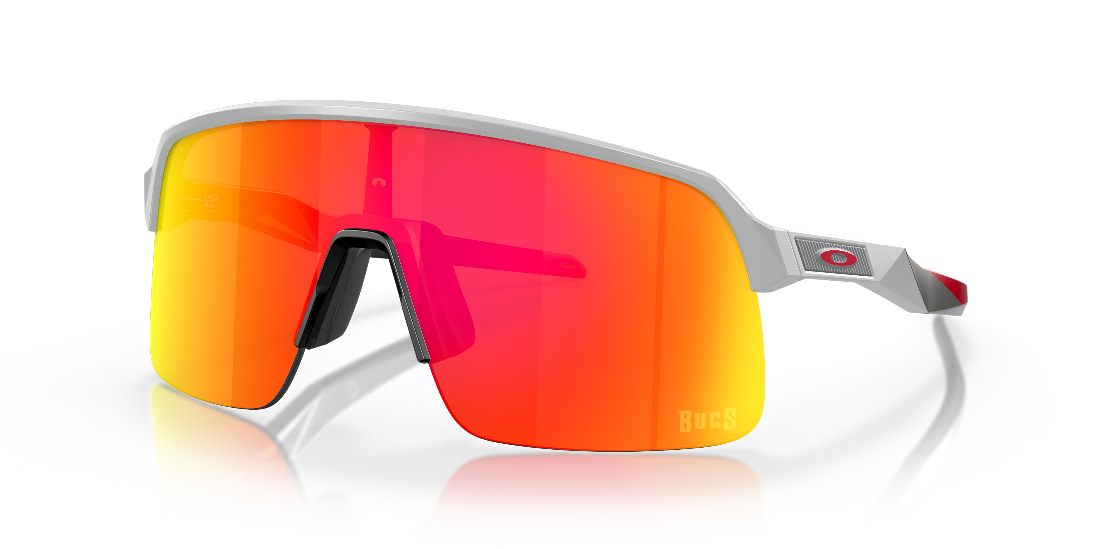 Tampa Bay Buccaneers Sutro Lite Prizm Ruby Lenses, Matte Fog Frame