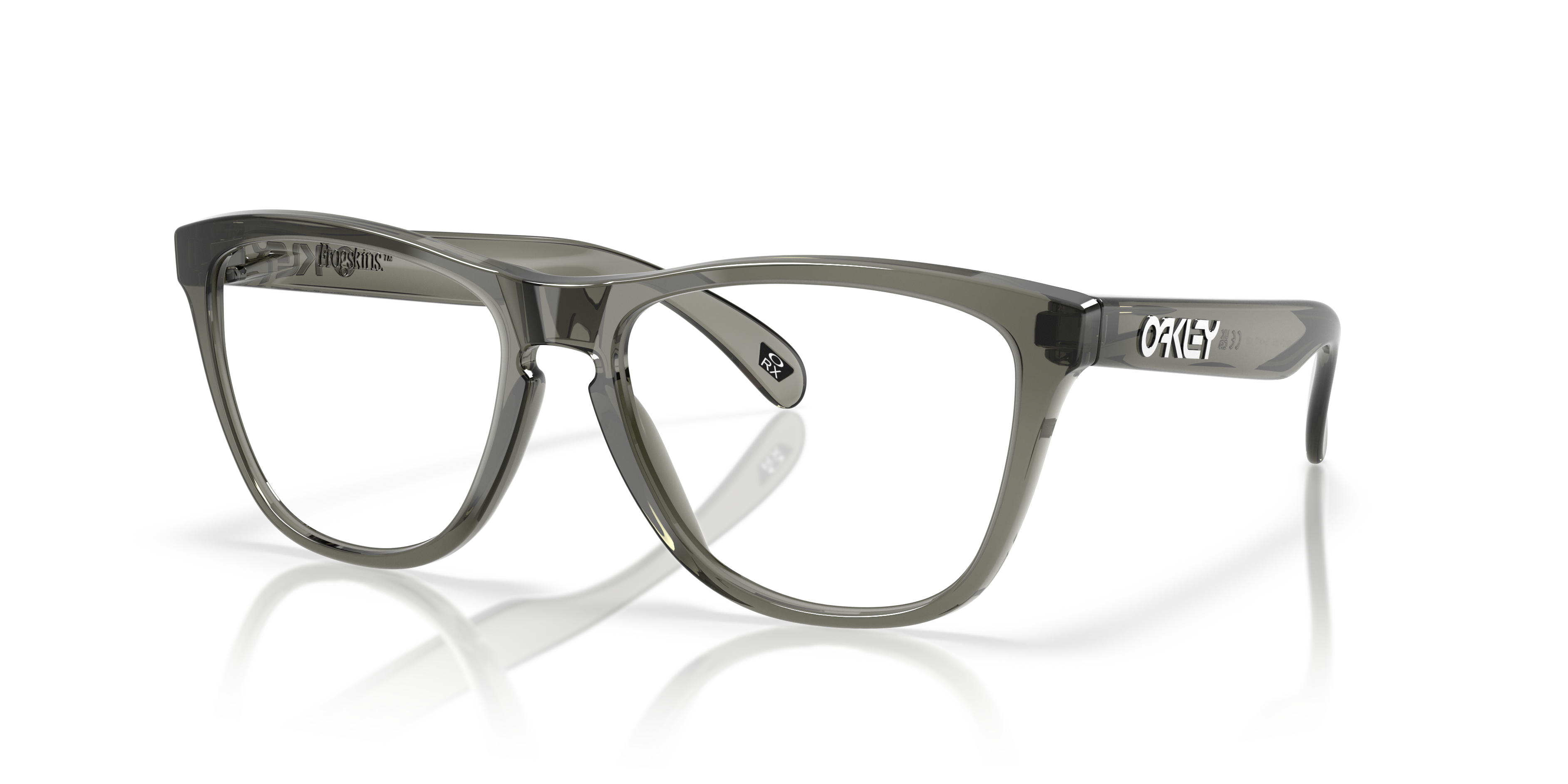 Frogskins™ (Low Bridge Fit) Grey Smoke オプティカル | Oakley® 日本