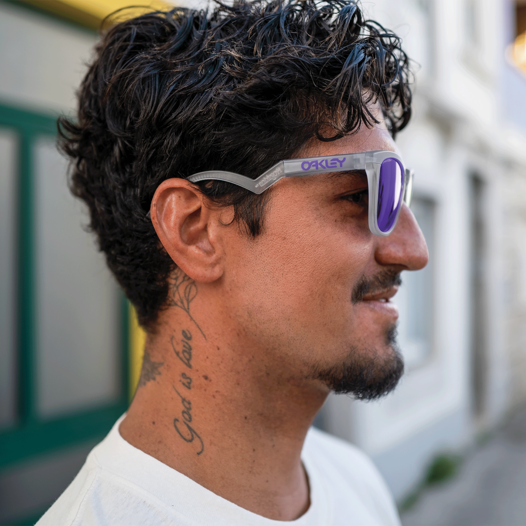 Frogskins™ Hybrid Prizm Violet Matte Lilac/Prizm Clear アイウェア