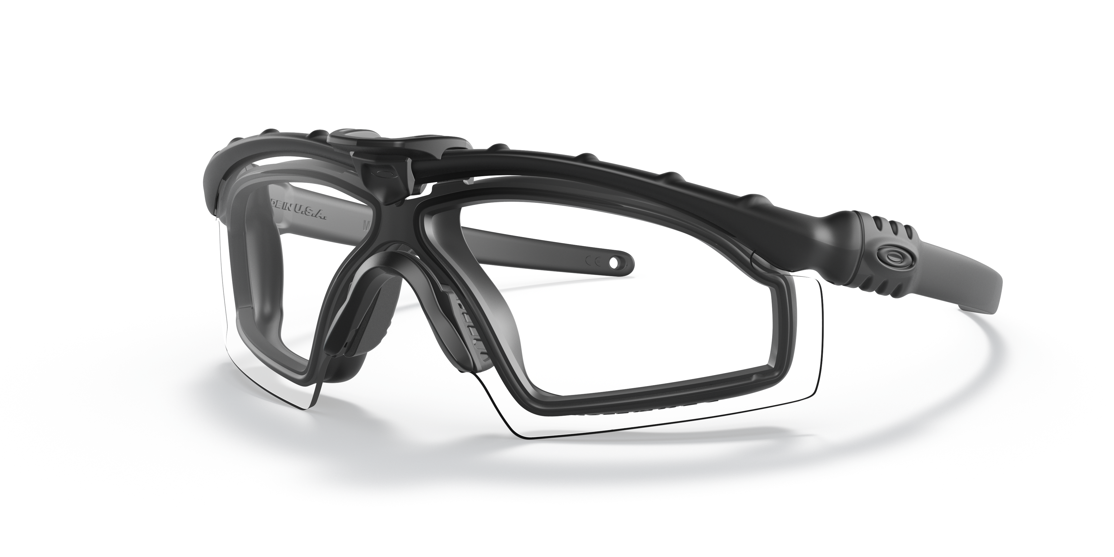 Industrial M Frame® 3.0 PPE Clear Lenses, Black Frame Sunglasses