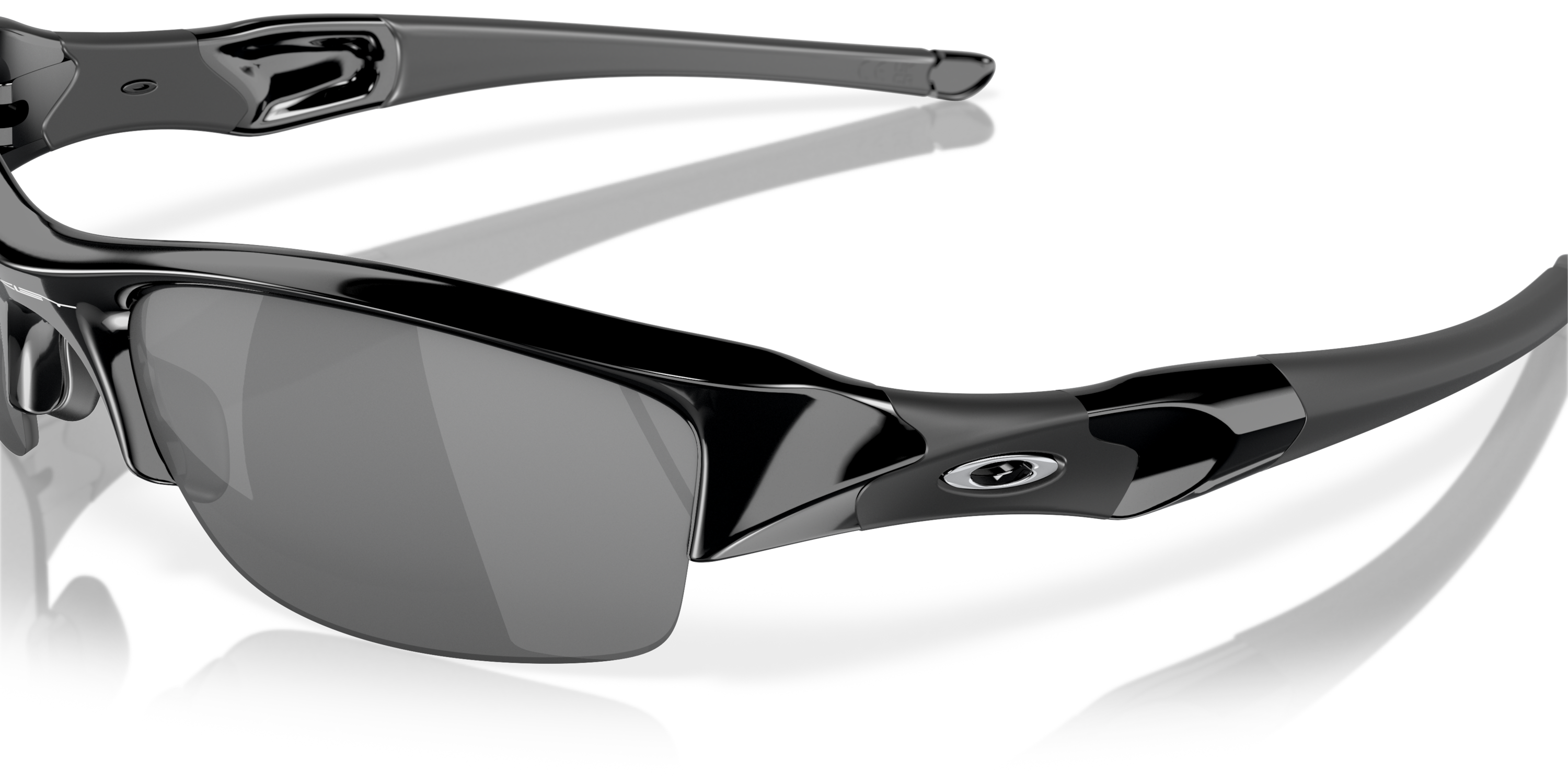 Flak Jacket® Black Iridium Lenses, Jet Black Frame Sunglasses