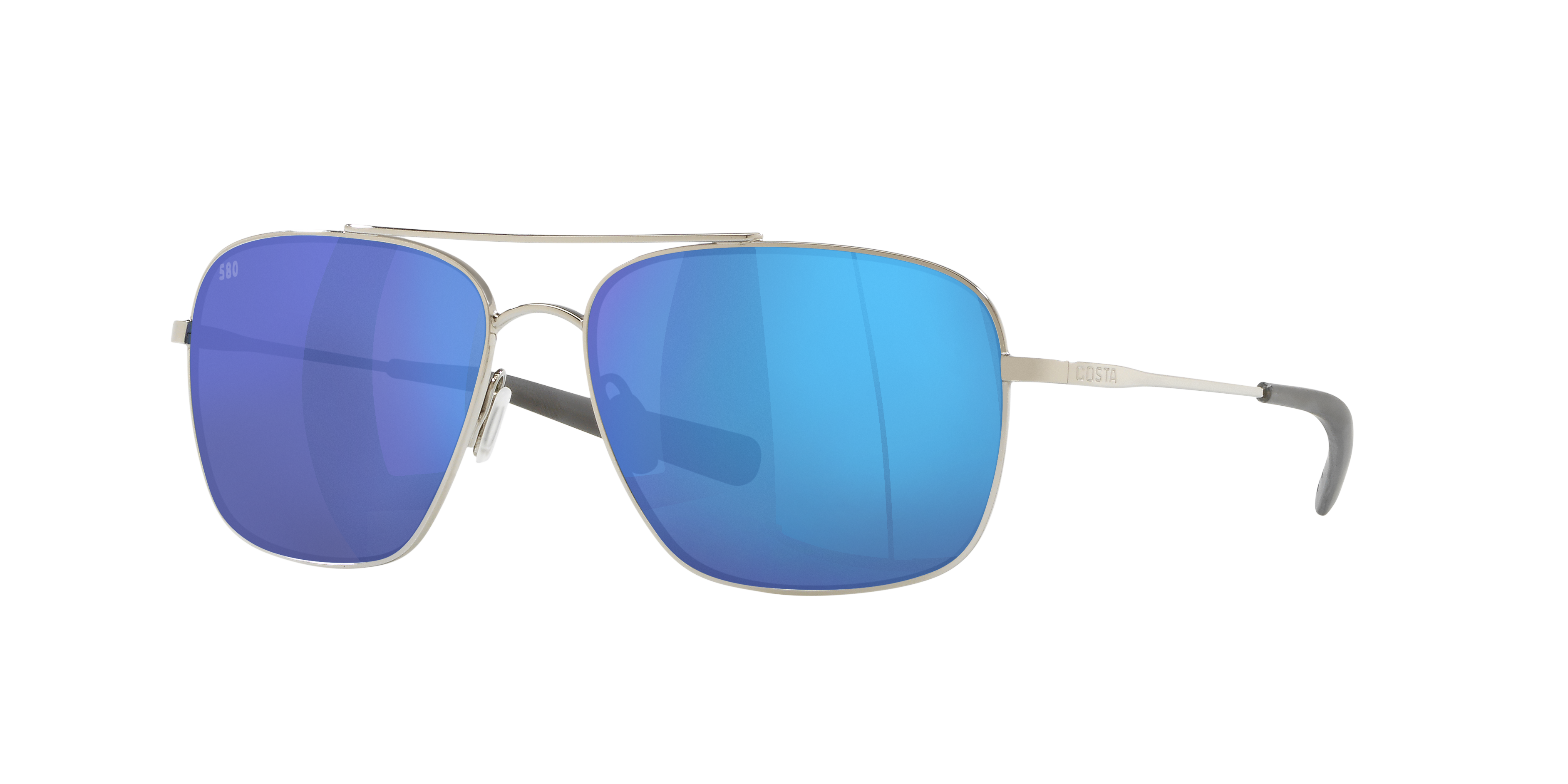 Costa Canaveral XL (59-15) with Blue Mirror lenses and Palladium