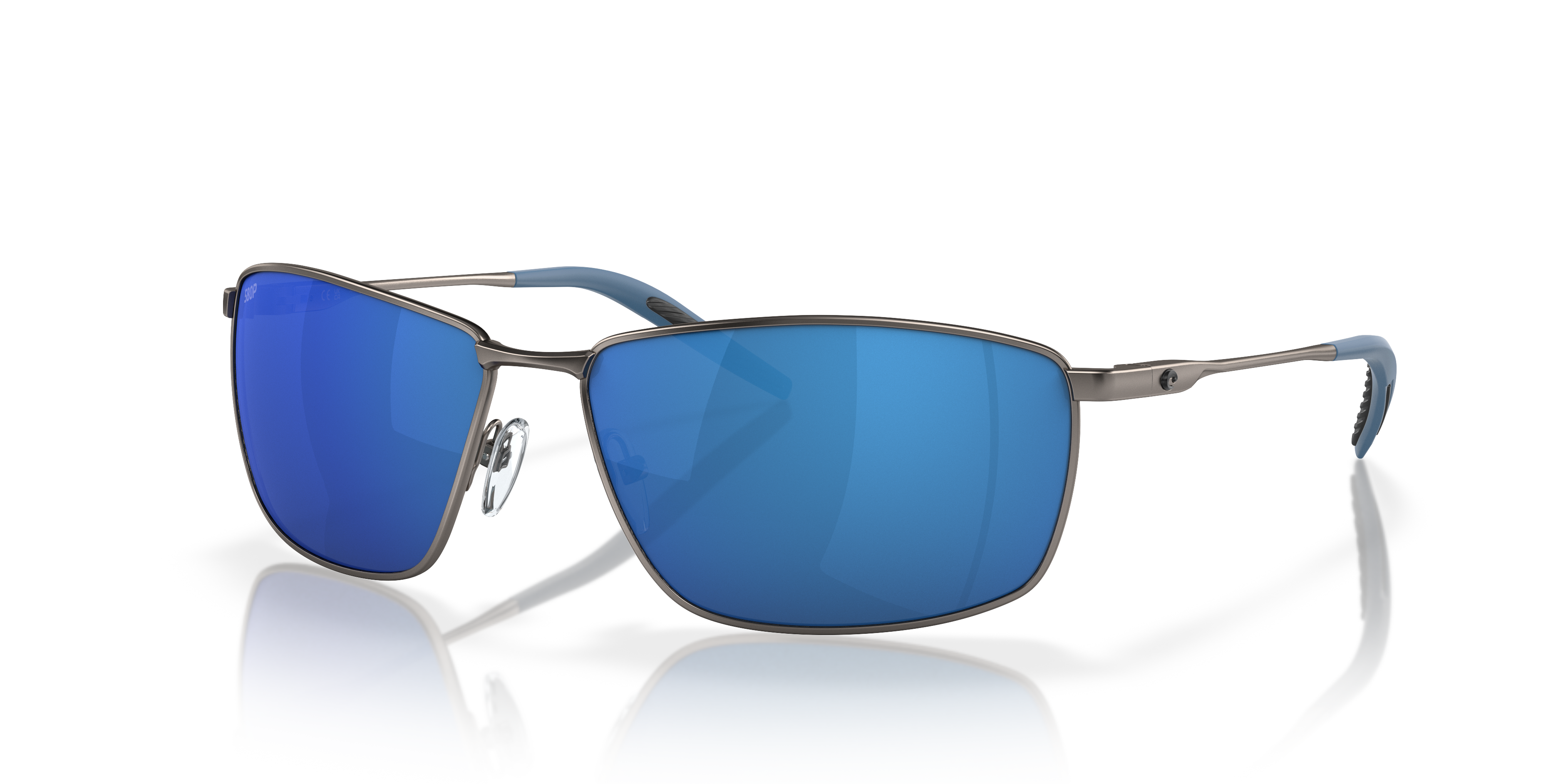 Costa Turret L (63-15) with Blue Mirror lenses and Matte Dark