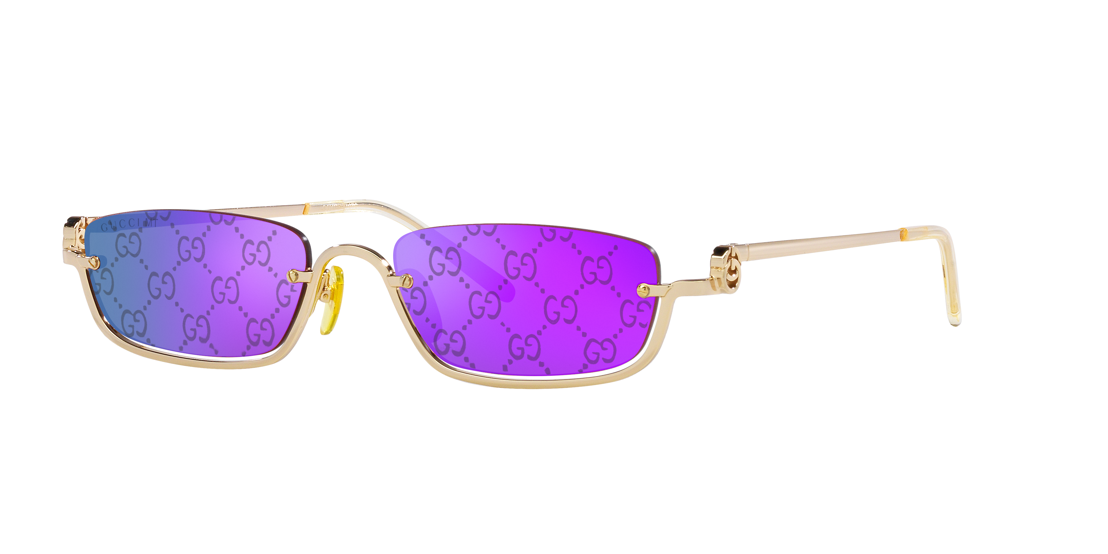 Gucci GG1278S M (55 - 19) with Violet lenses and Gold frame