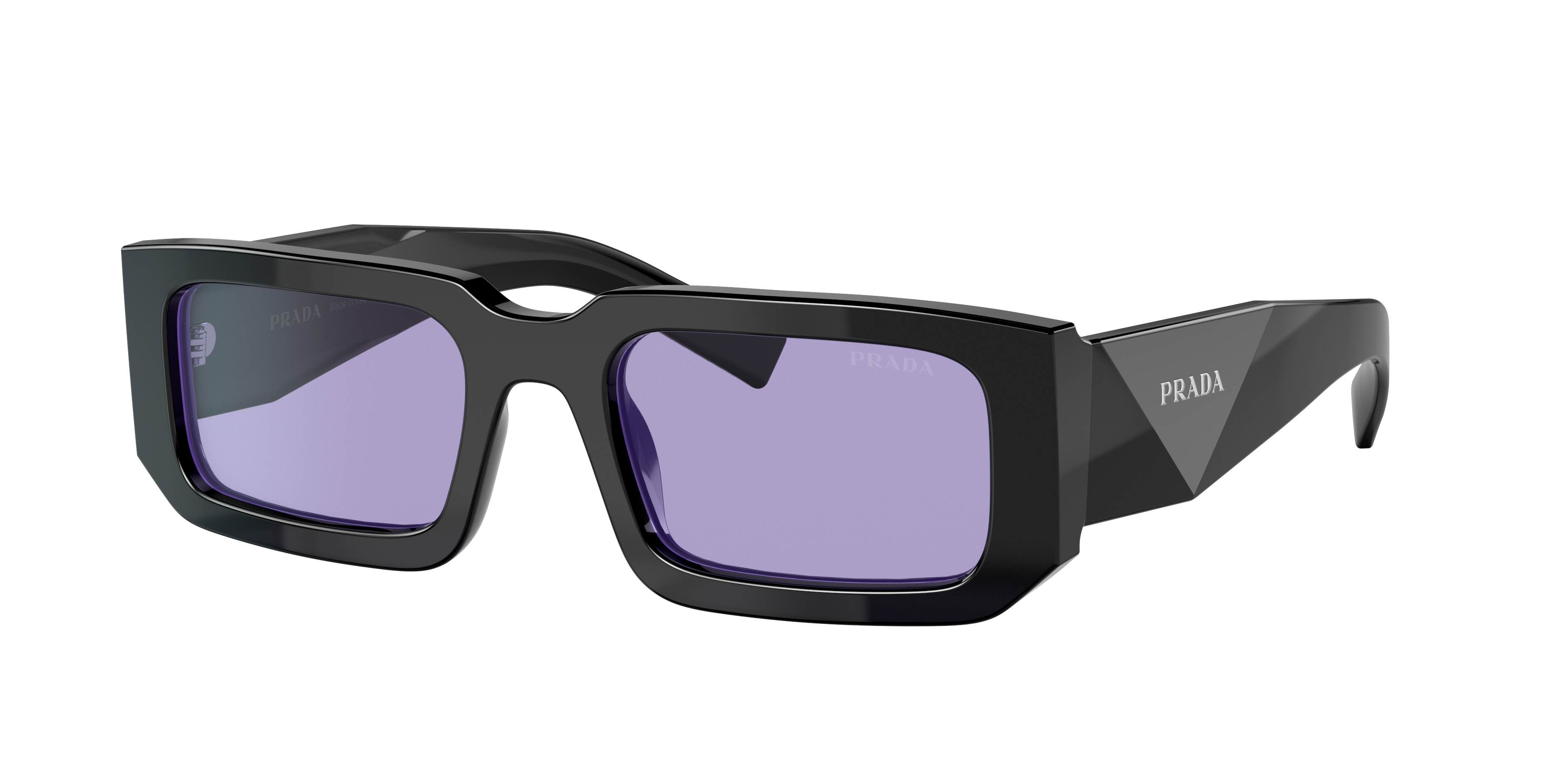 Prada PR 06YS M (53 - 21) with Violet lenses and Black frame