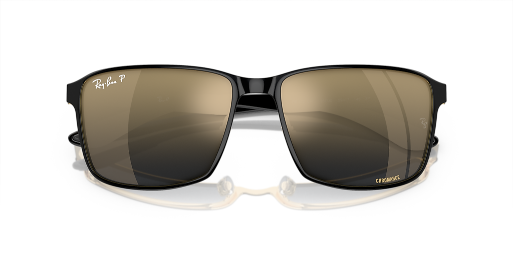 Ray-Ban RB3721CH Chromance XXL (59 - 17) with Blue lenses and