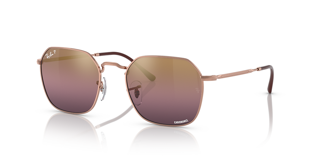 Ray-Ban RB3694 Jim XL (55 - 20) with Red lenses and Pink frame
