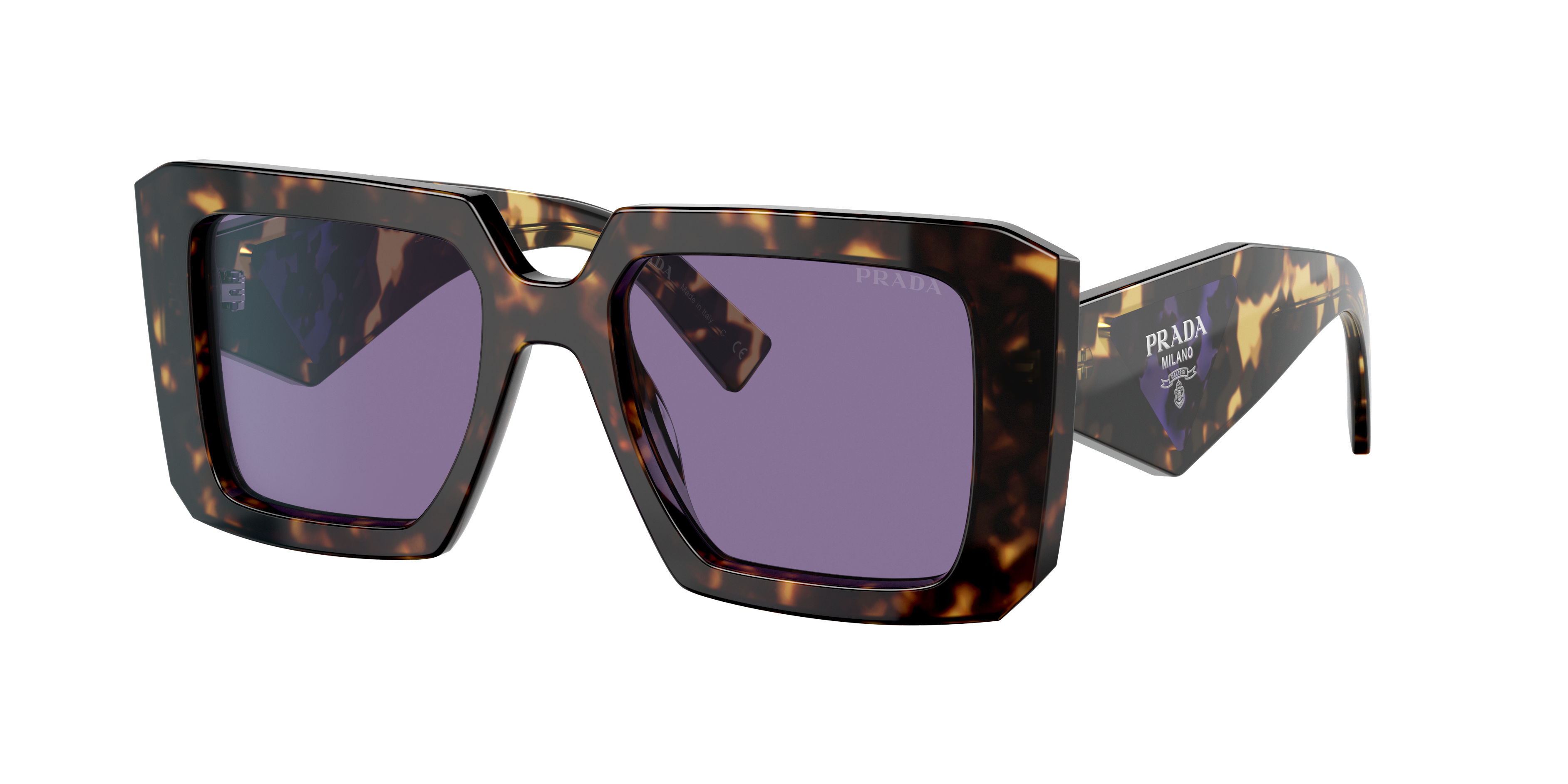 Prada PR 23YS XS (51 - 19) with Violet lenses and Tortoise frame