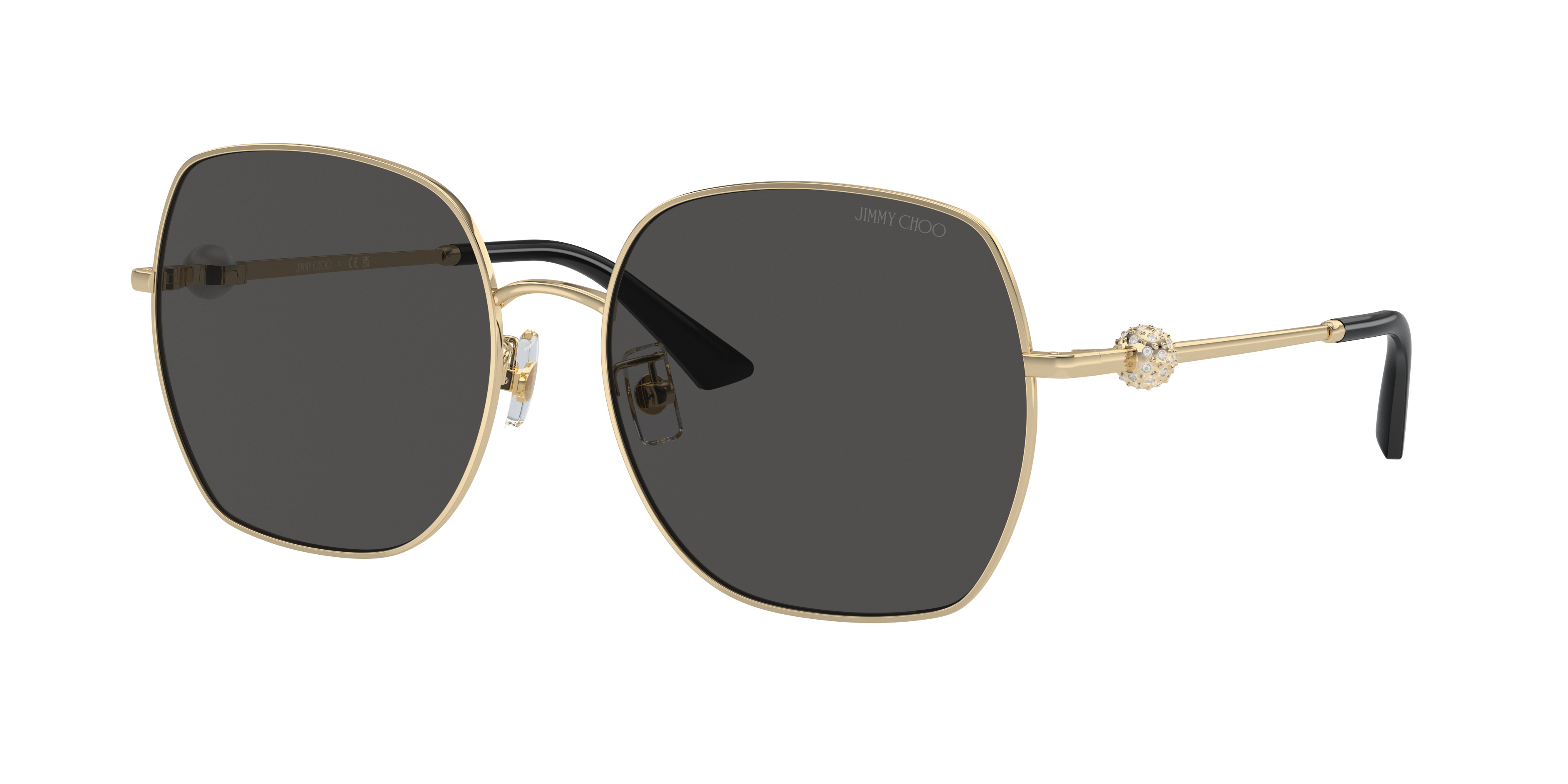 Jimmy Choo JC4008HD XXL (59 - 17) with Grey lenses and Gold frame