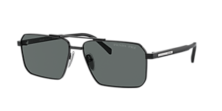 Prada PR 58YS L (57 - 15) with Grey lenses and Black frame