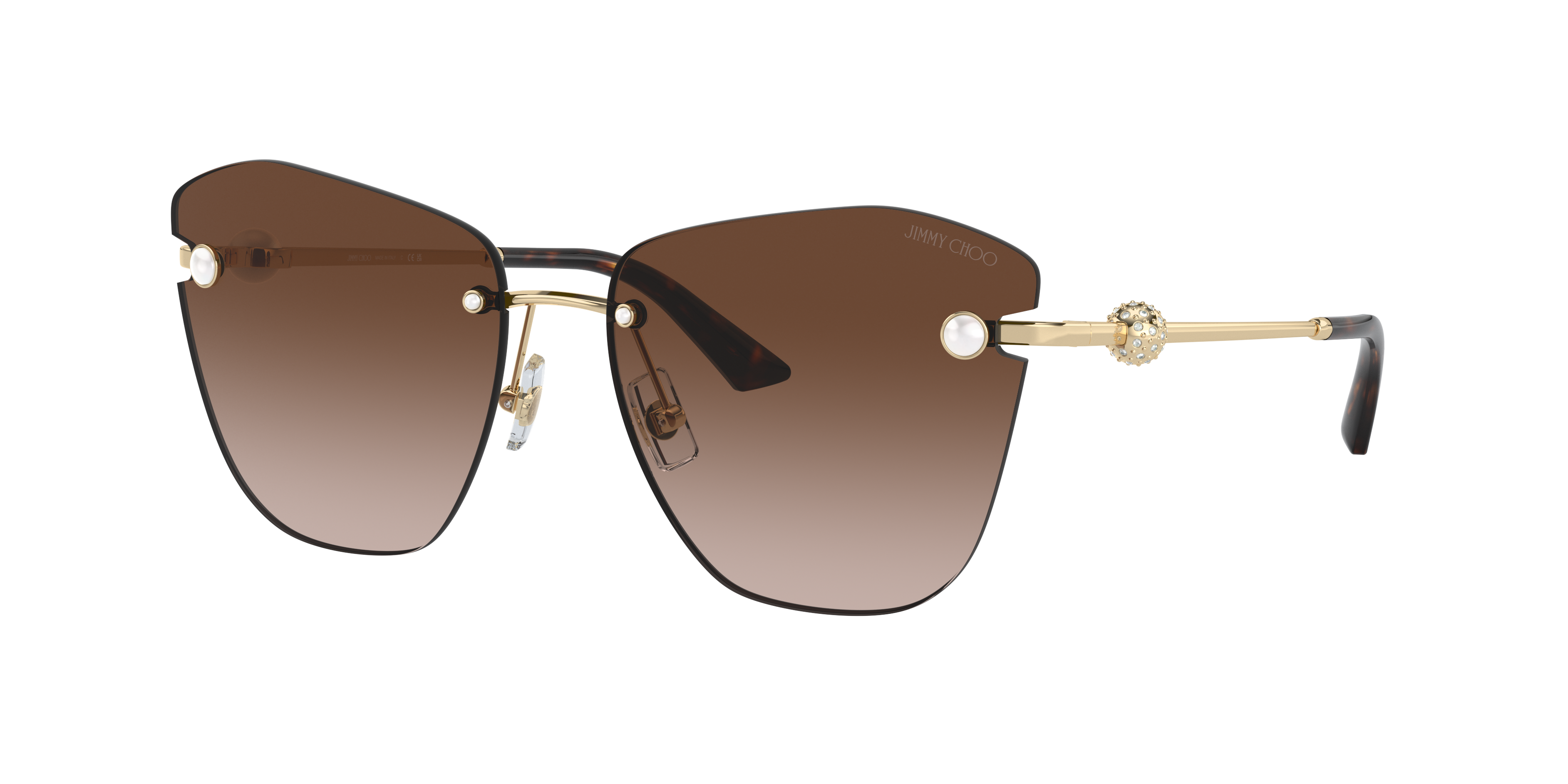 Jimmy Choo JC4004HB L (59 - 16) with Brown lenses and Gold frame