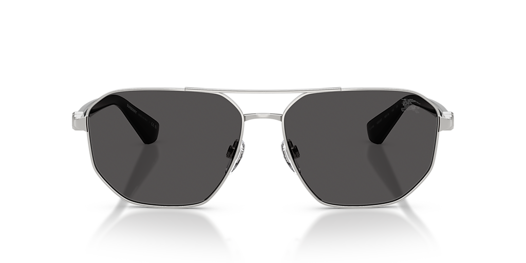 Burberry BE3166 XXL (60 - 15) with Grey lenses and Silver frame