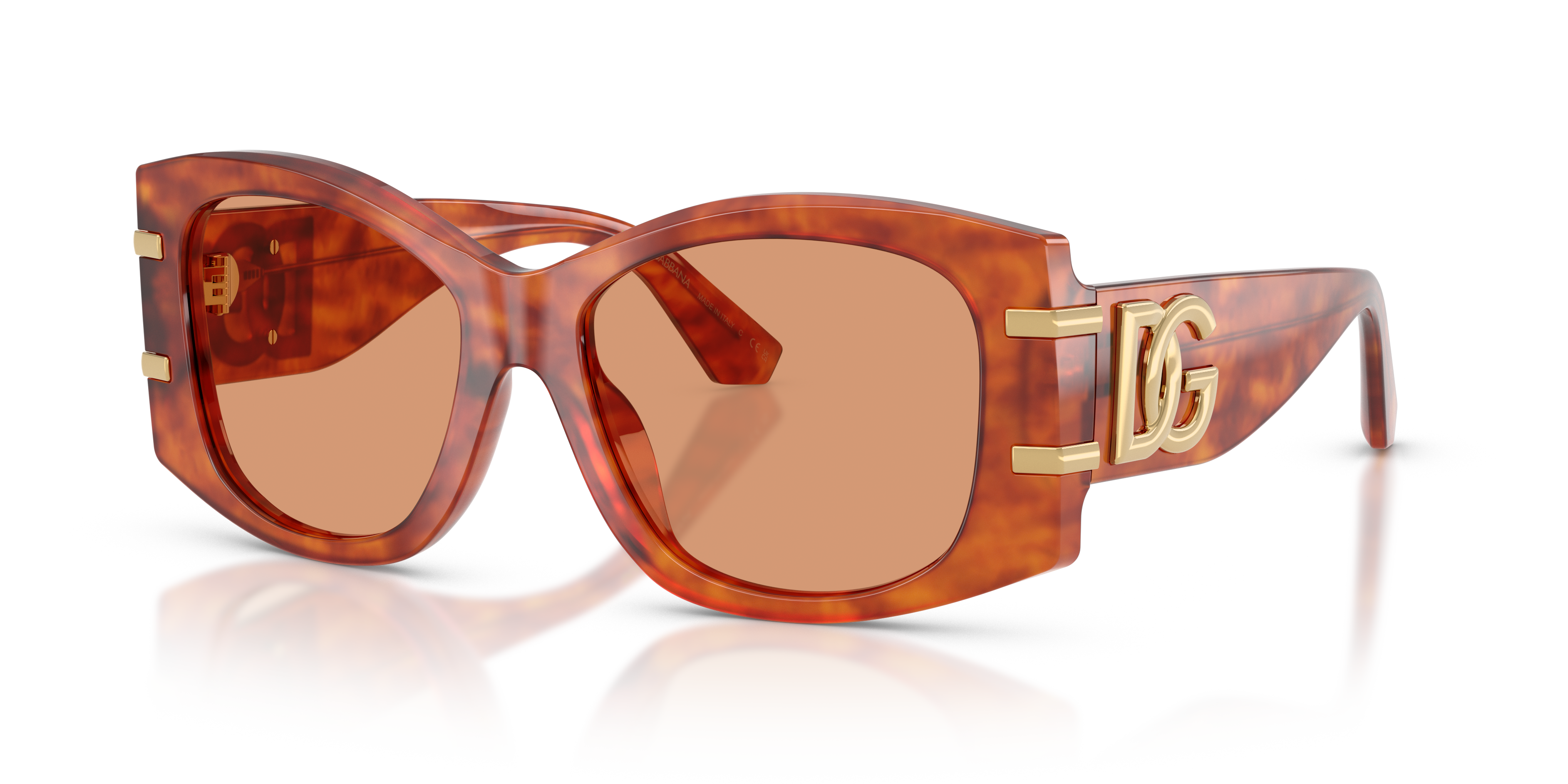 Dolce&Gabbana DG4501 M (54 - 17) with Orange lenses and Brown