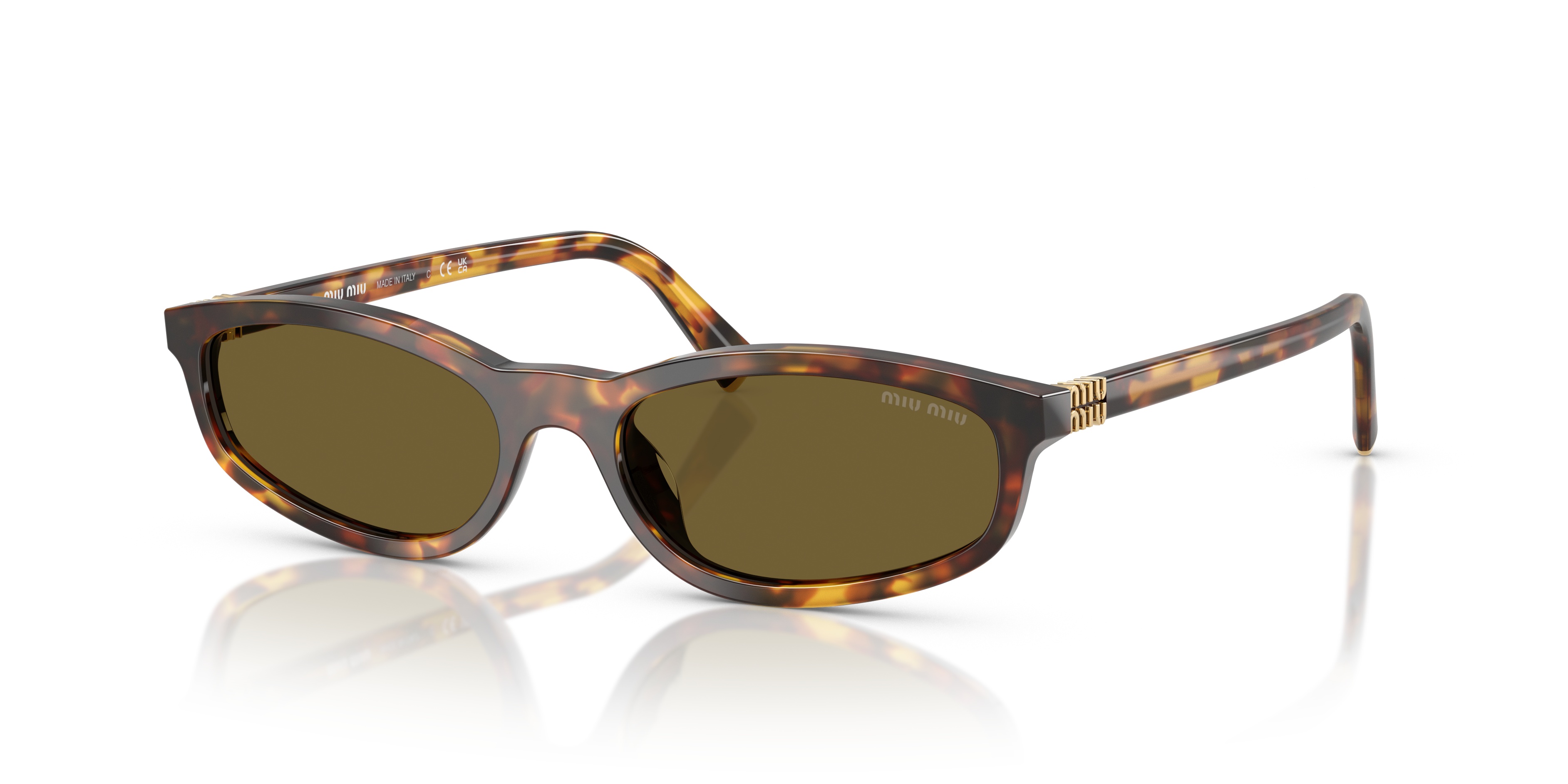 Miu Miu MU A06S S (54 - 17) with Brown lenses and Tortoise frame