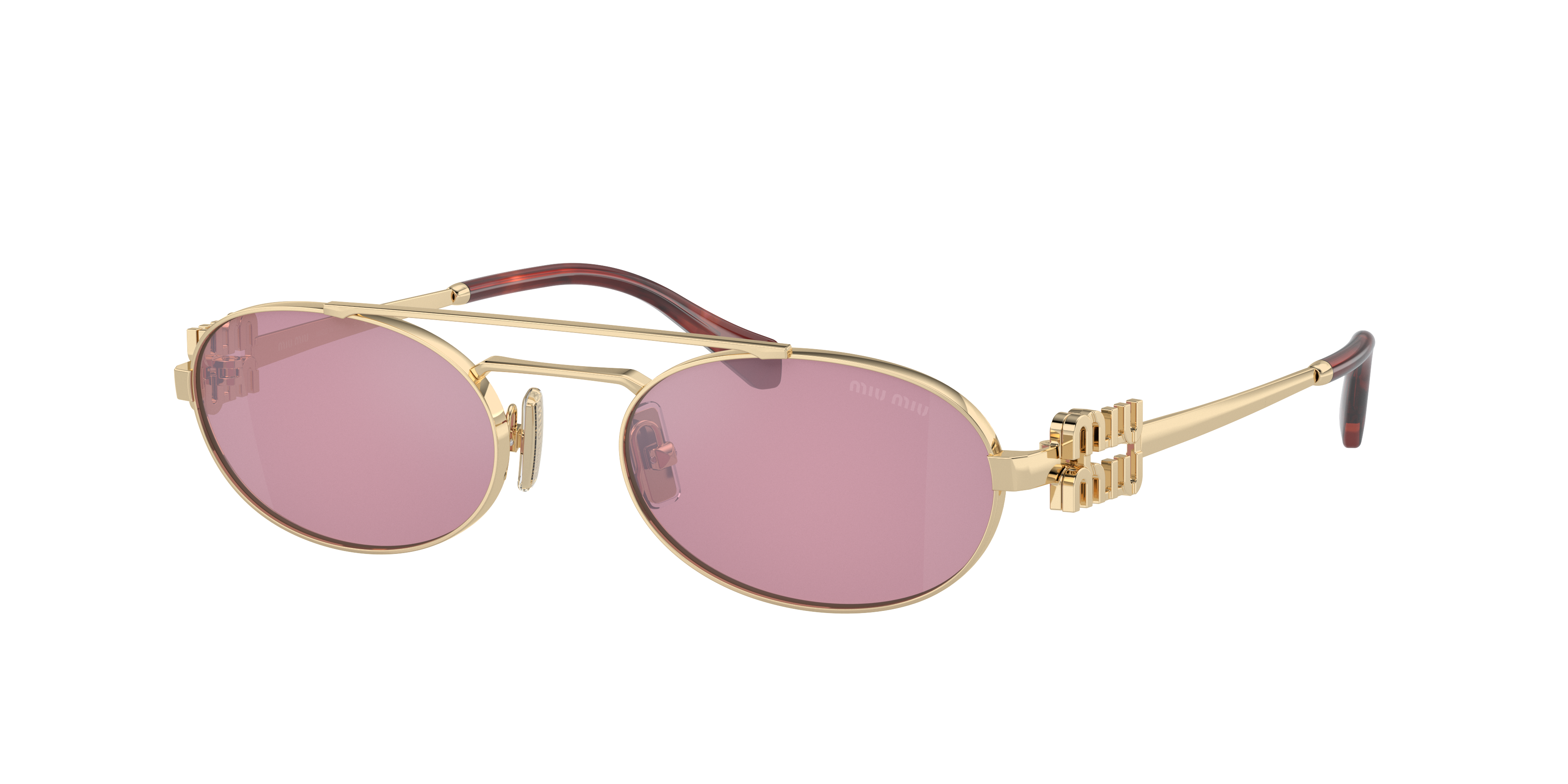 Miu Miu MU 54ZS M (53 - 19) with Pink lenses and Gold frame