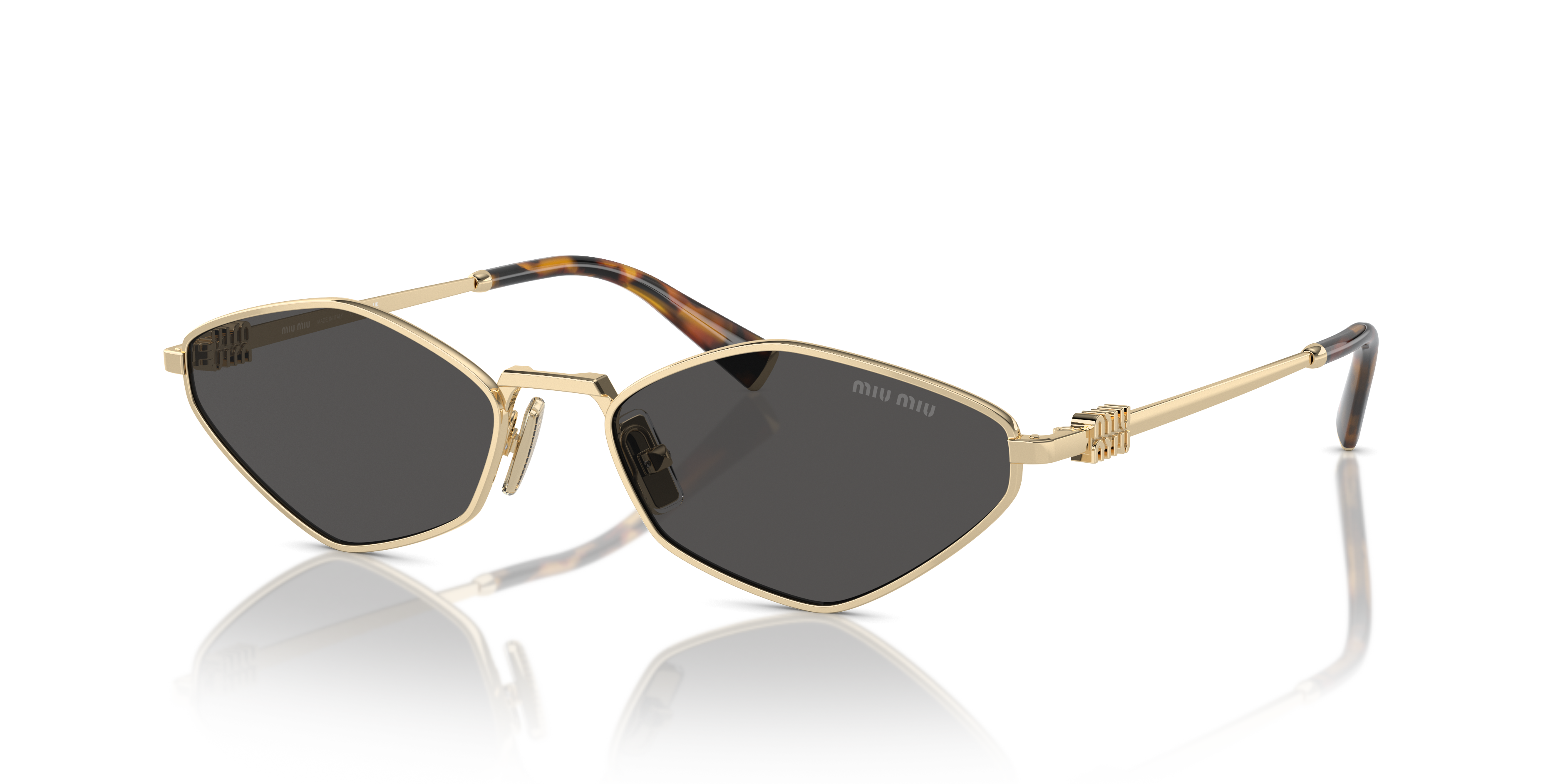 Miu Miu MU 56ZS L (56 - 17) with Grey lenses and Gold frame