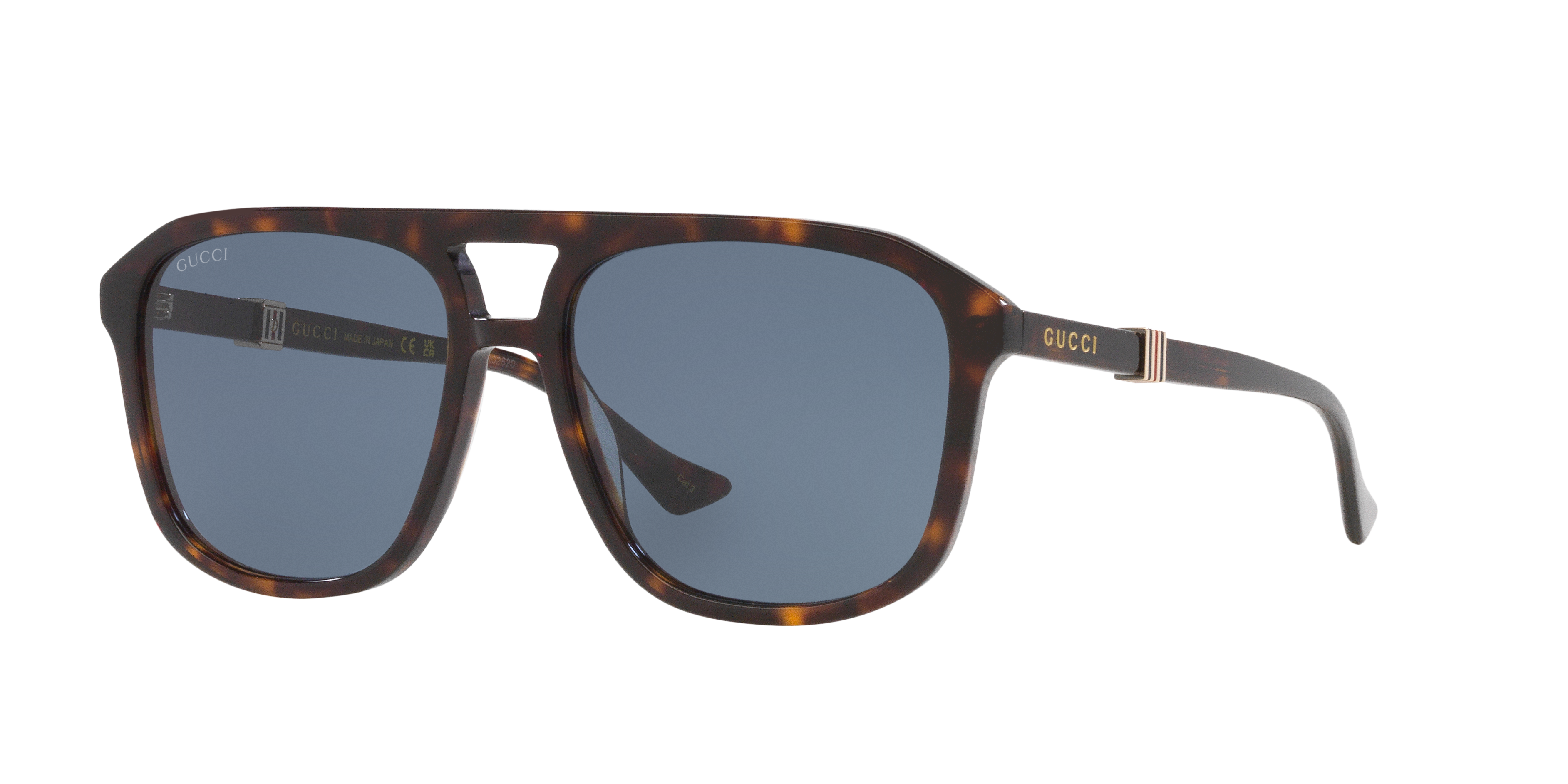 Gucci GG1494S M (57 - 17) with Blue lenses and Tortoise frame
