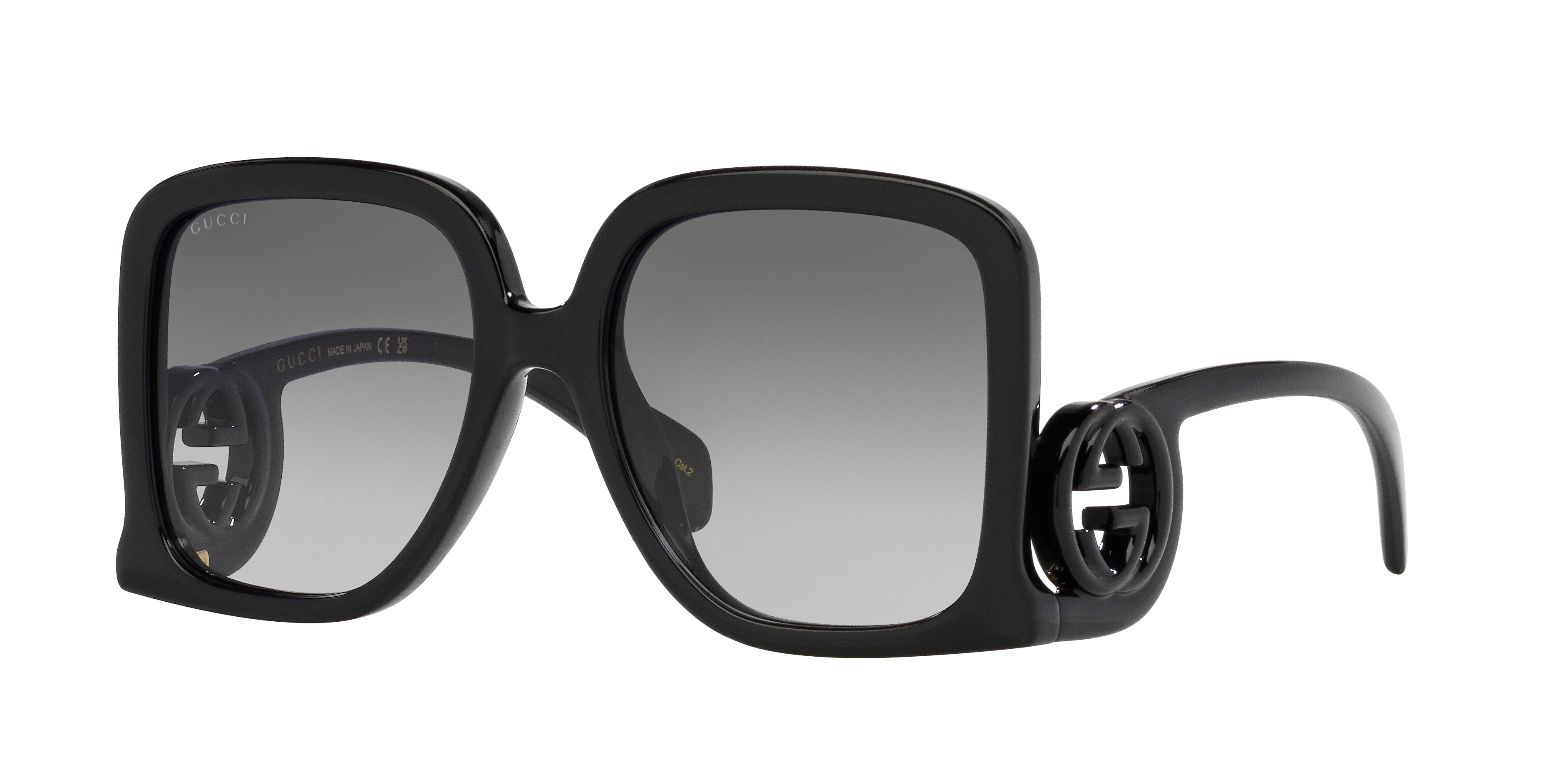 Gucci GG1326S XL (58 - 19) with Grey lenses and Black frame