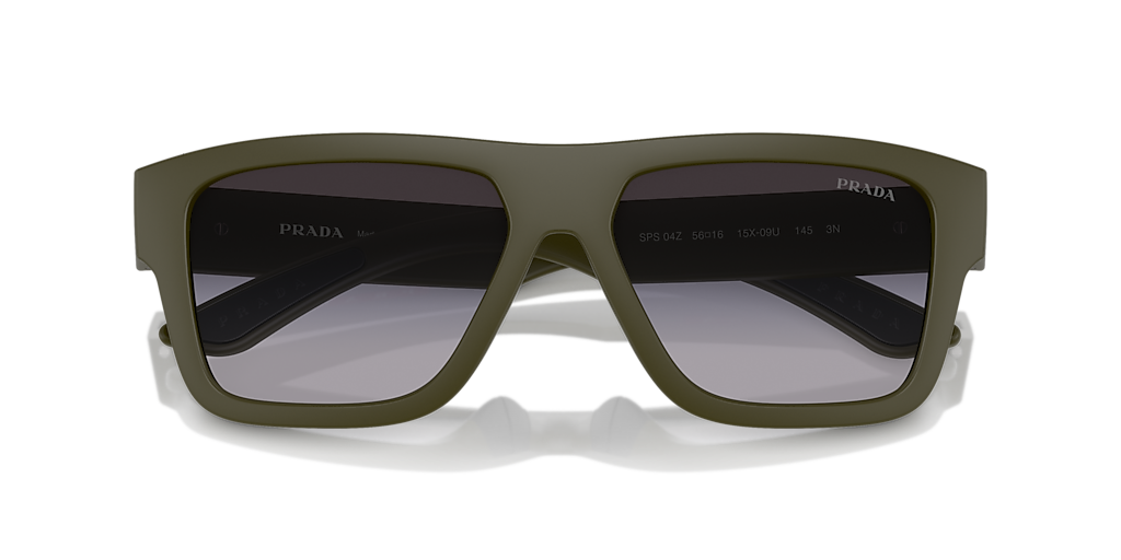 Prada Linea Rossa PS 04ZS XXL (56 - 16) with Grey lenses and Green