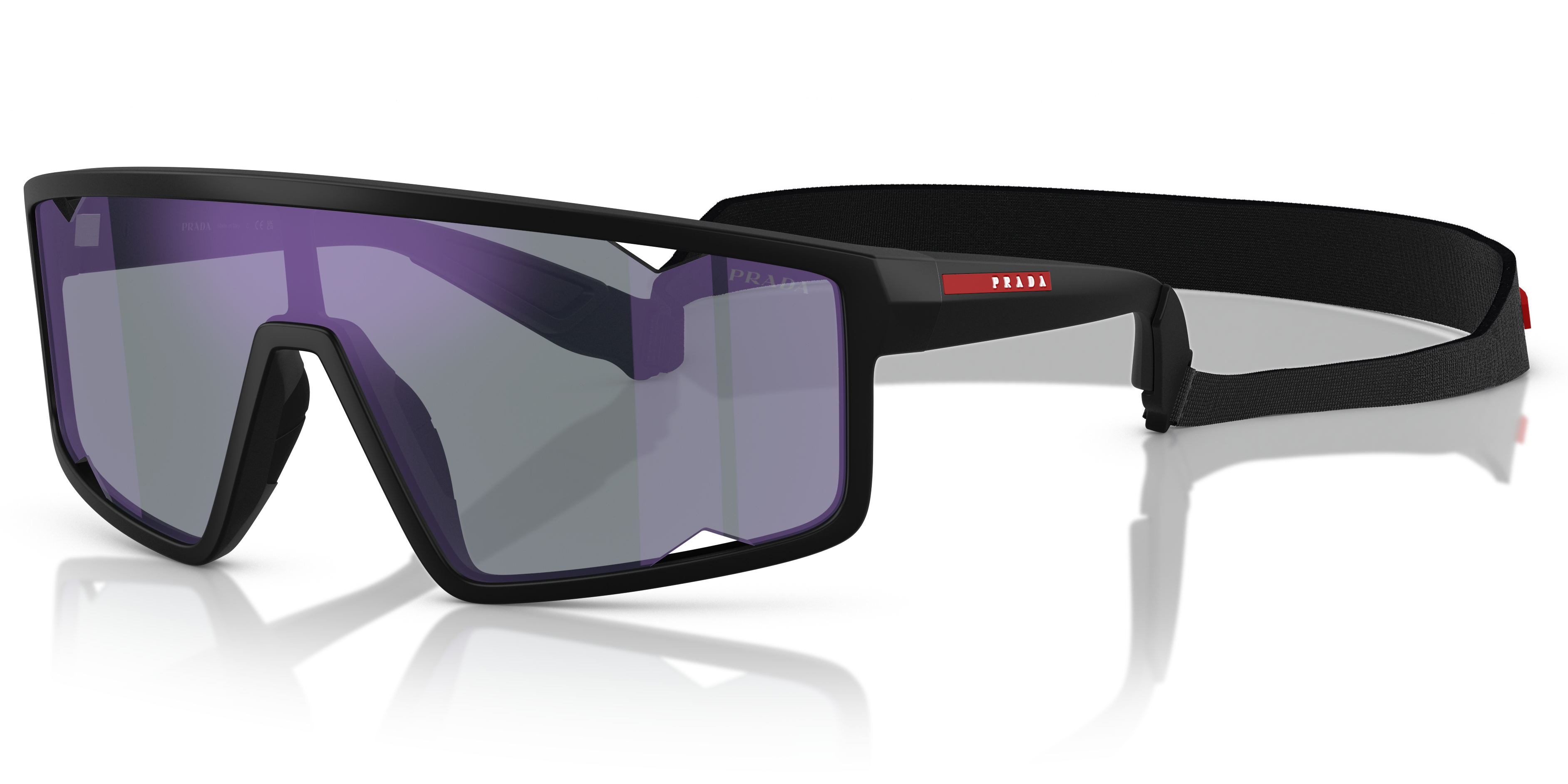 Prada Linea Rossa PS A03S XXL (0 - 141) with Blue lenses and Black