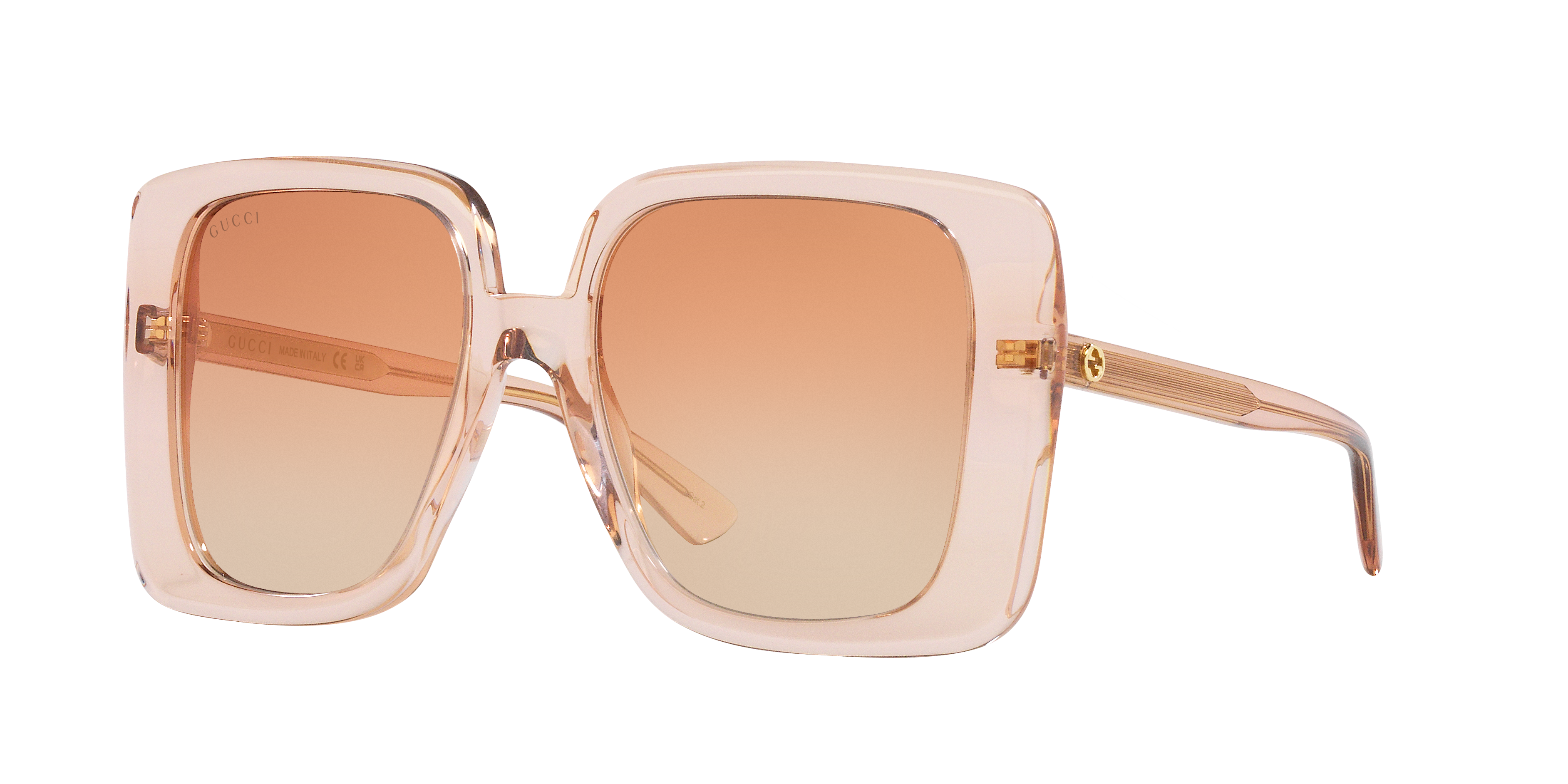 Gucci GG1314S M (55 - 19) with Brown lenses and Beige frame