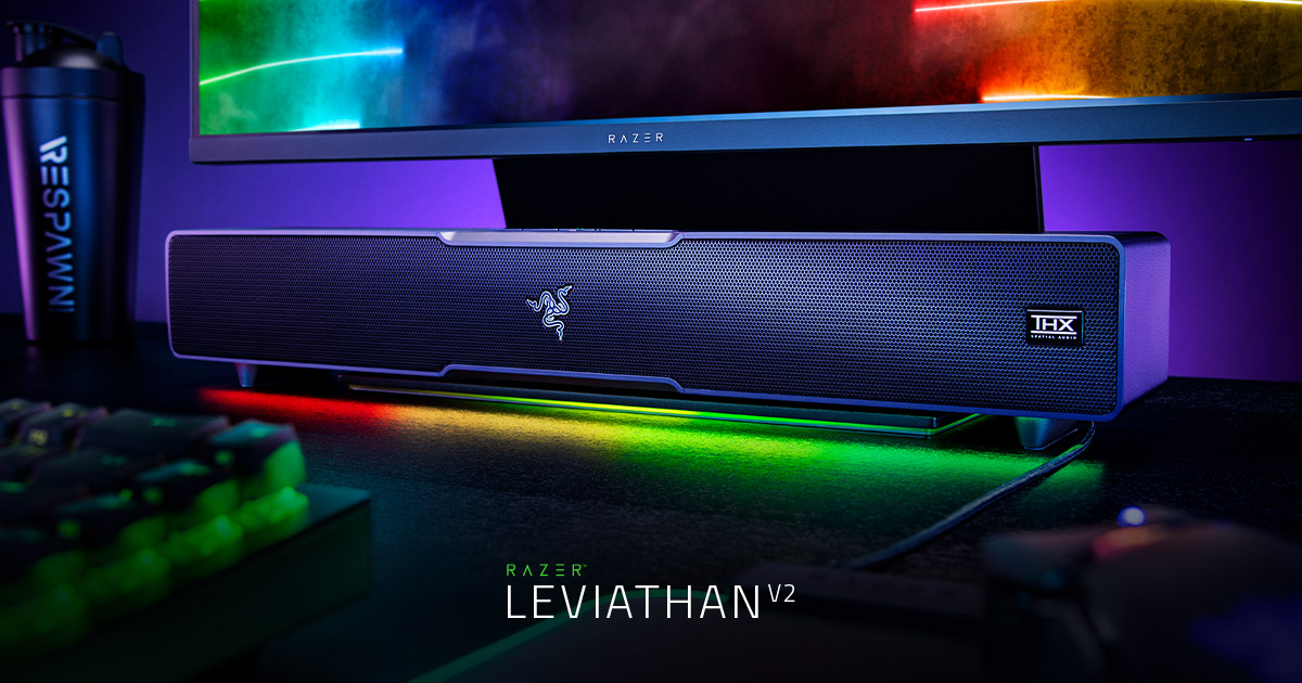 Multi-Driver PC Soundbar and Subwoofer - Razer Leviathan V2