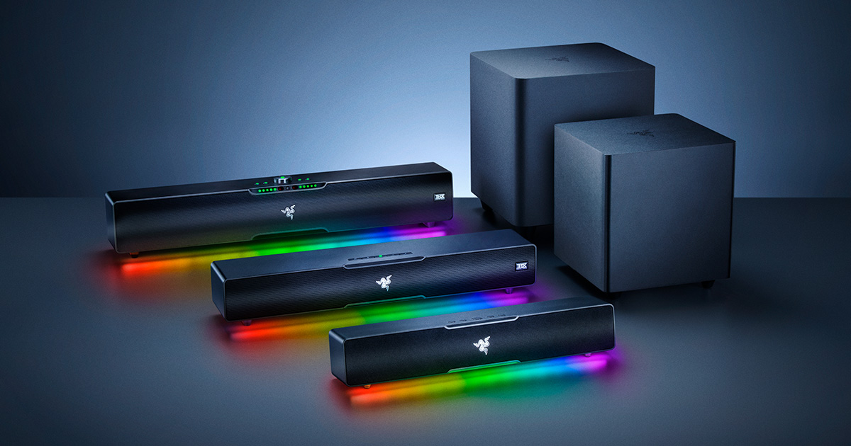 マルチドライバー PC サウンドバー - Razer Leviathan V2 シリーズ