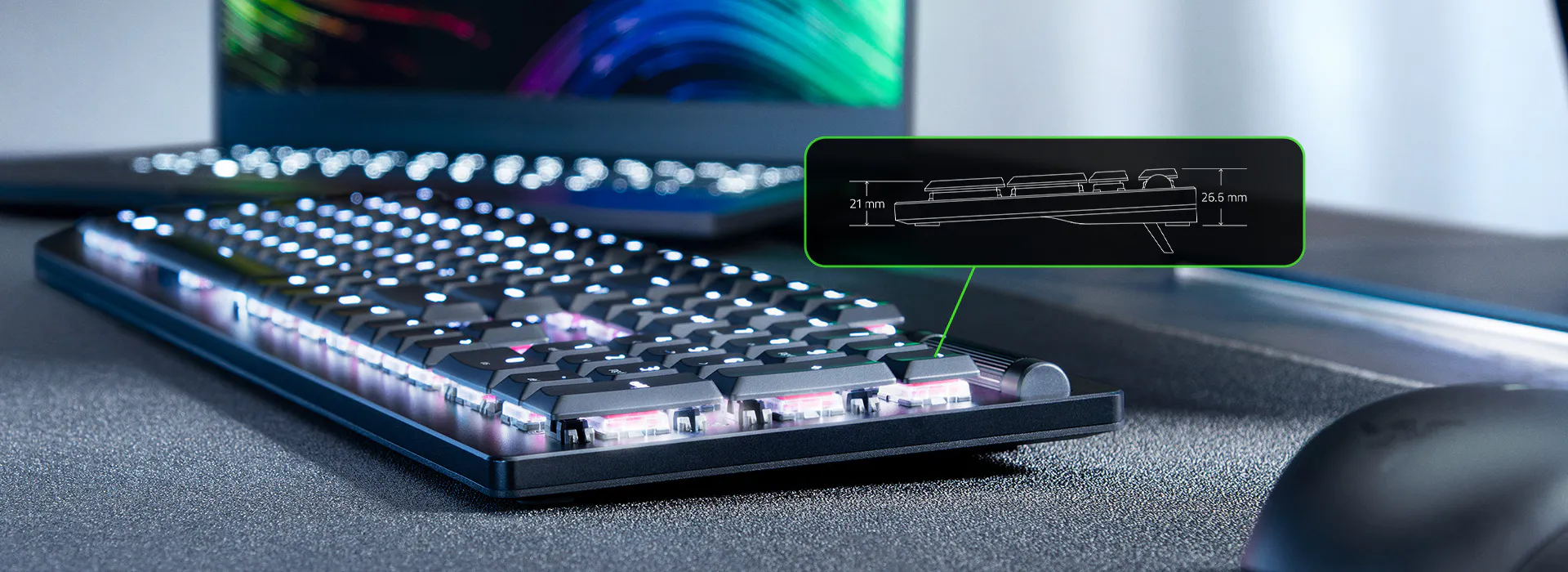 Ultra-Slim Wireless Keyboard - Razer DeathStalker V2 Pro | Razer