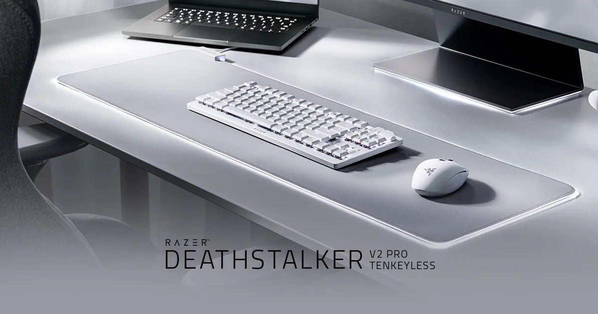 超スリムなワイヤレステンキーレスキーボード - DeathStalker V2 Pro