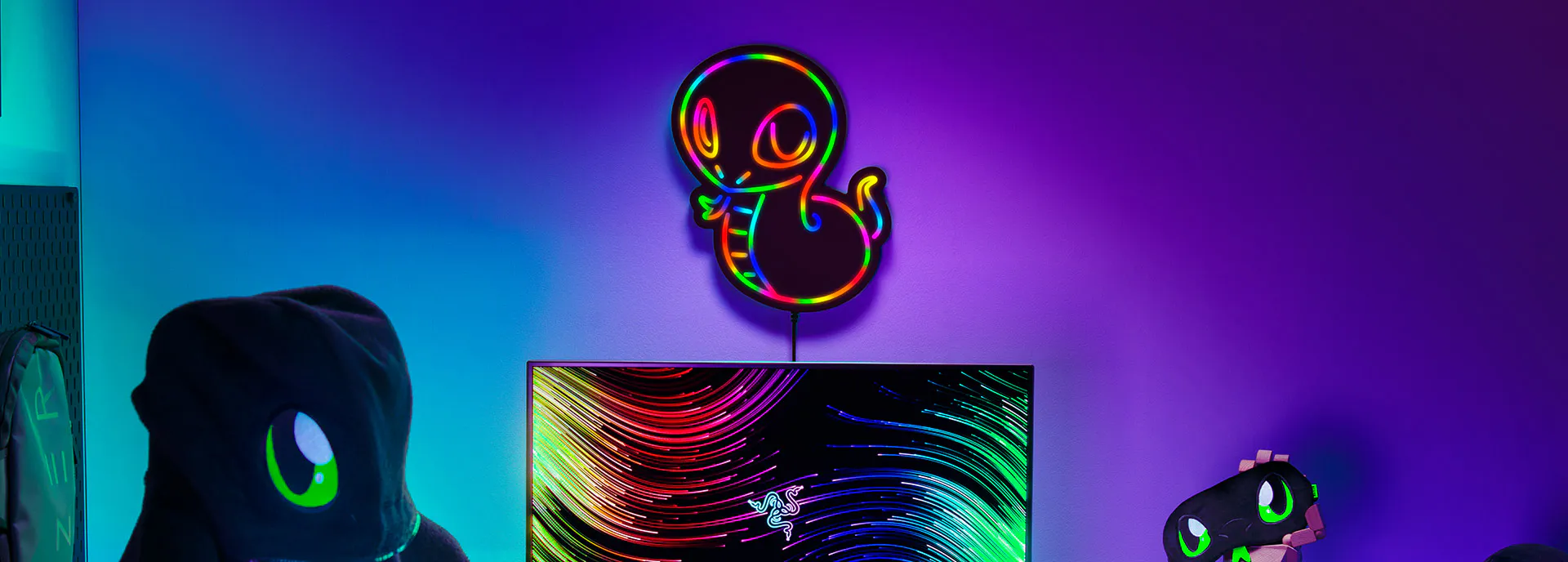 Led Neon Gaming Light - Razer Sneki Snek Wall Light | Razer Europe