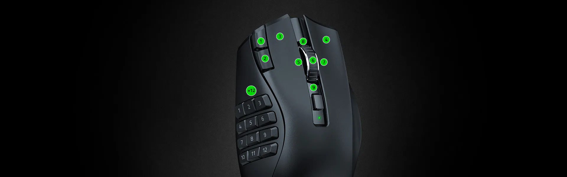 MMO ワイヤレスゲーミングマウス - Razer Naga V2 HyperSpeed | Razer 日本