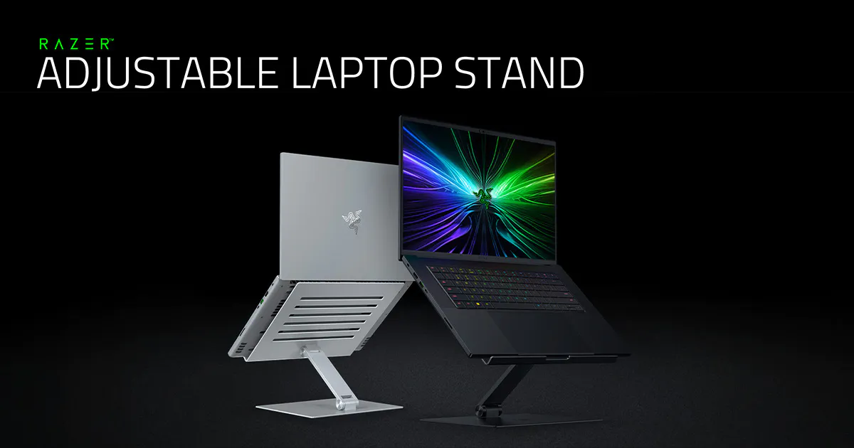 Razer Adjustable Laptop Stand: Ergonomic, Portable Stand | Razer