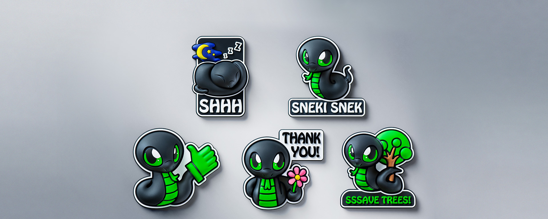 装飾用アクセサリ - Razer Sneki Snek 冷蔵庫マグネット | Razer 日本