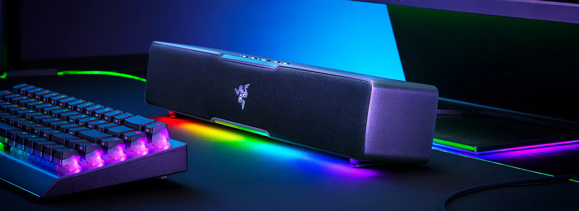 コンパクトな USB Type-C PC サウンドバー – Razer Leviathan V2 X