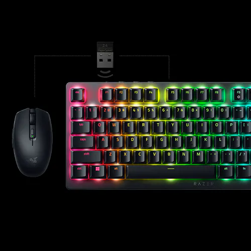 Ultra-Slim Wireless Tenkeyless Keyboard - Razer DeathStalker V2