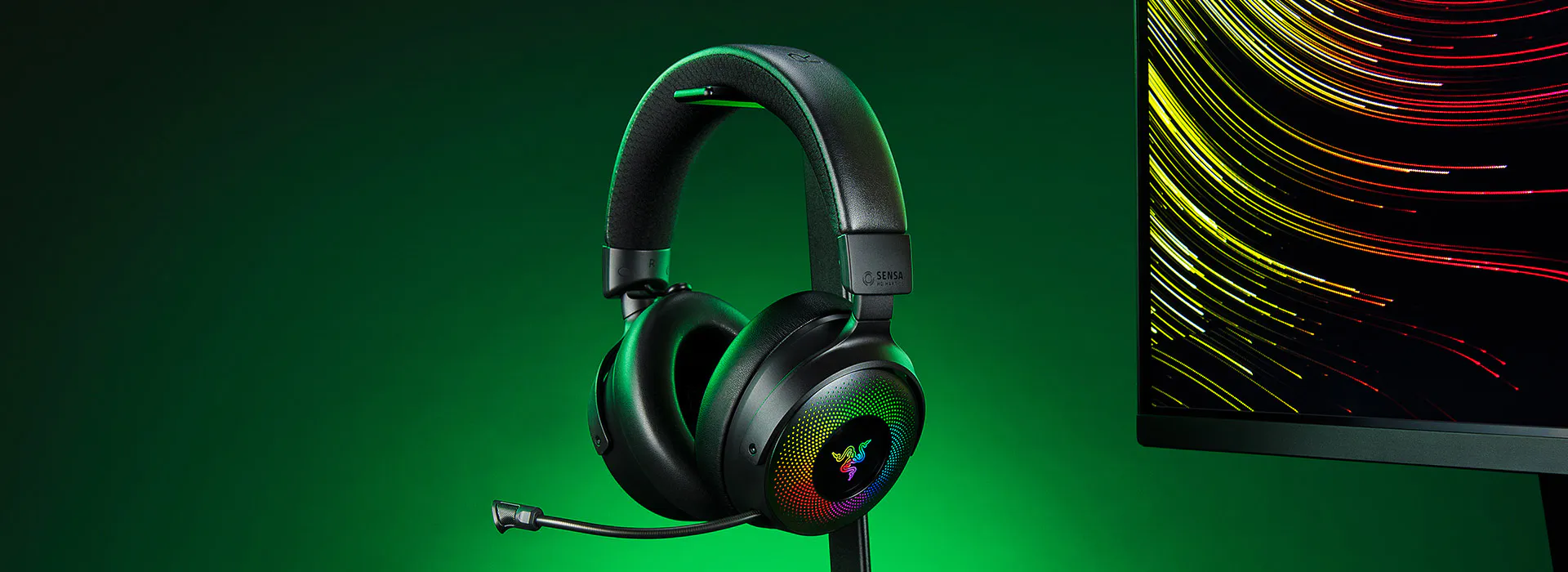 Razer Kraken V4 Pro Wireless RGB Gaming Headset with OLED Control
