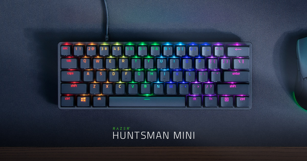 60% Small Gaming Keyboard - Razer Huntsman Mini | Razer United States