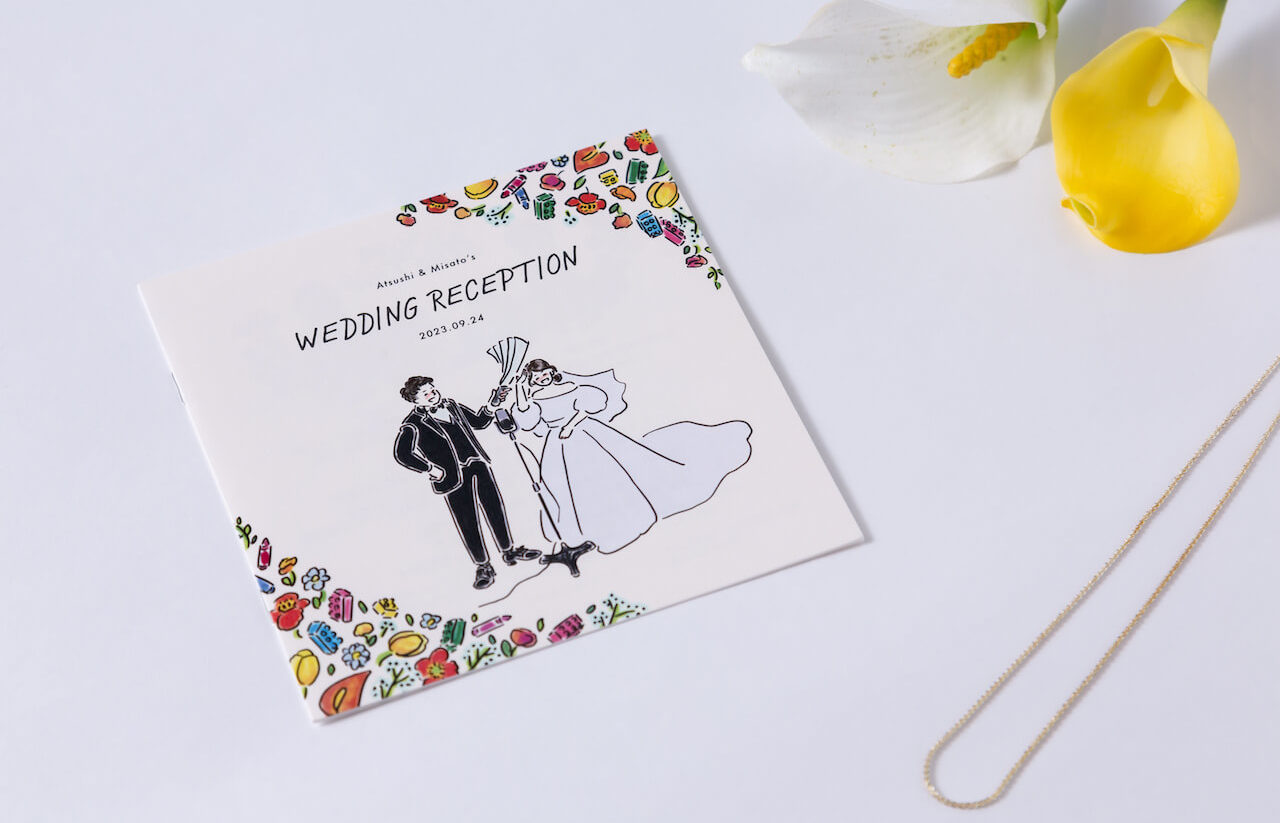 色鉛筆画 イラストレーション 雑誌表紙 原画 「今どきの結婚式