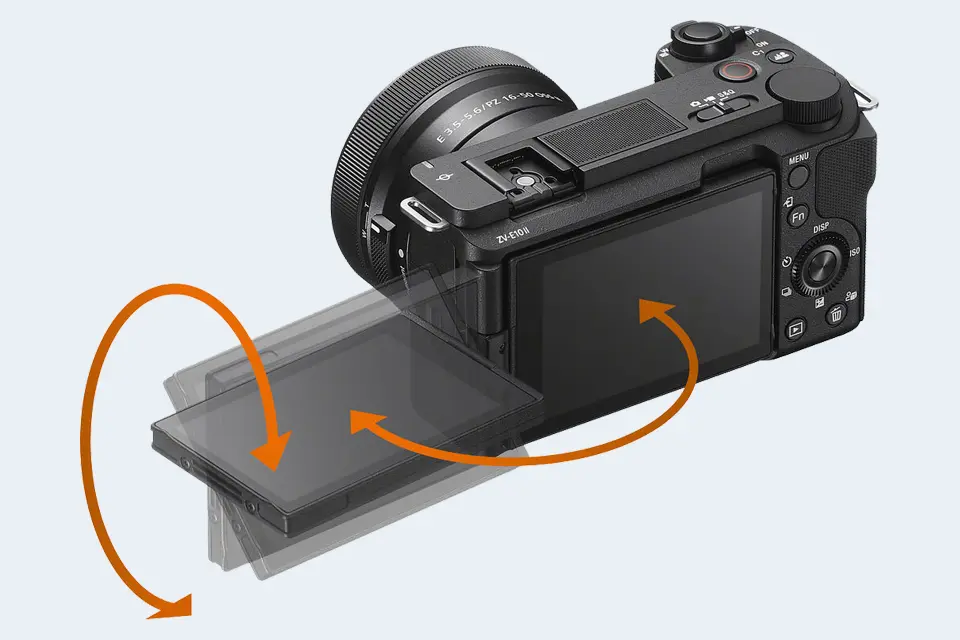 Sony ZV-E10 II: is the screen flexible?
