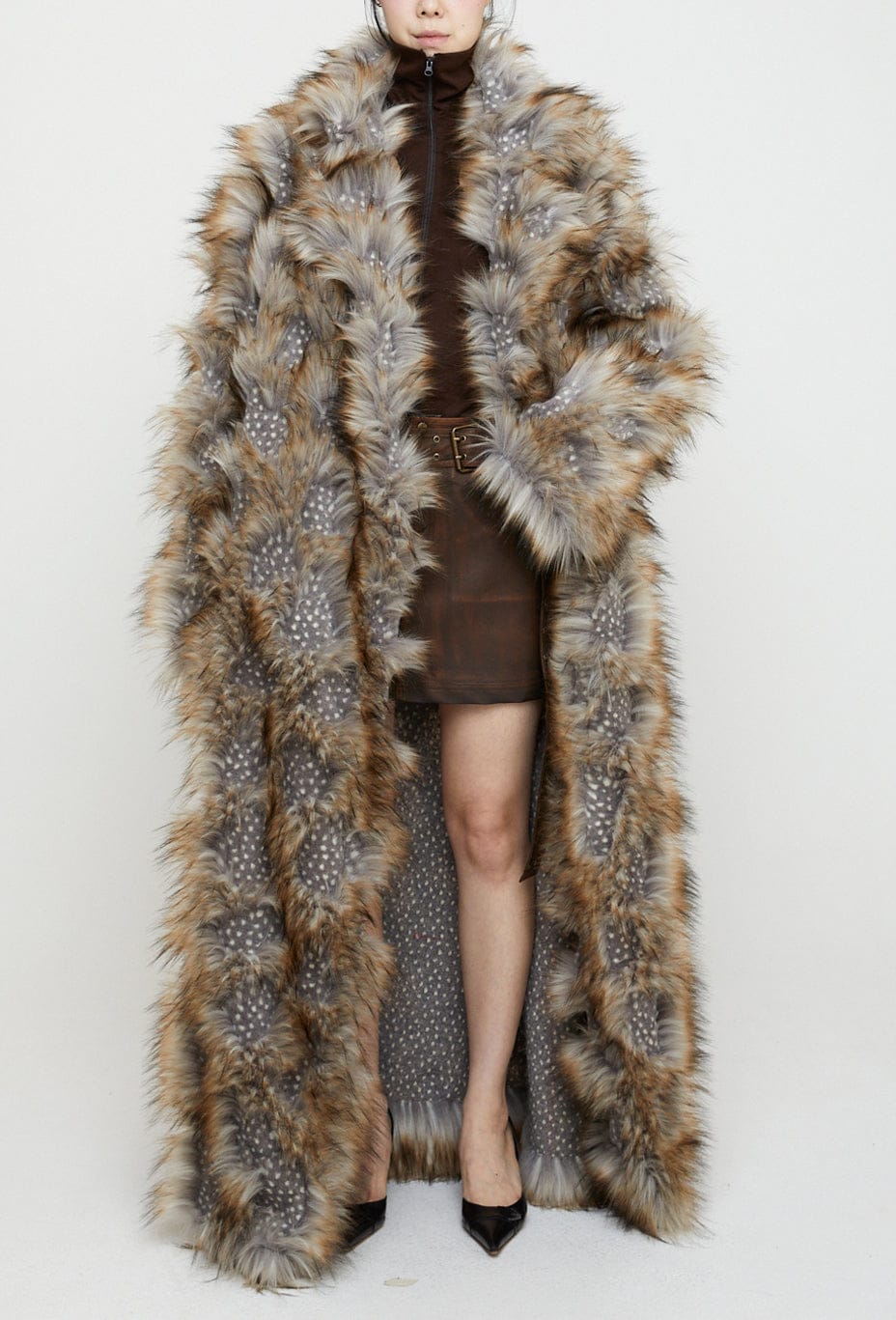 Shaved Fur Long Coat – APOC STORE